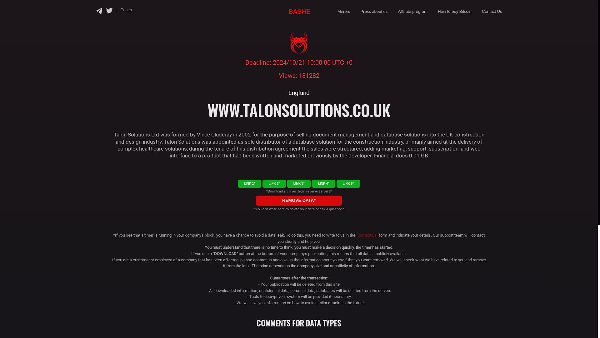 Screenshot del ataque