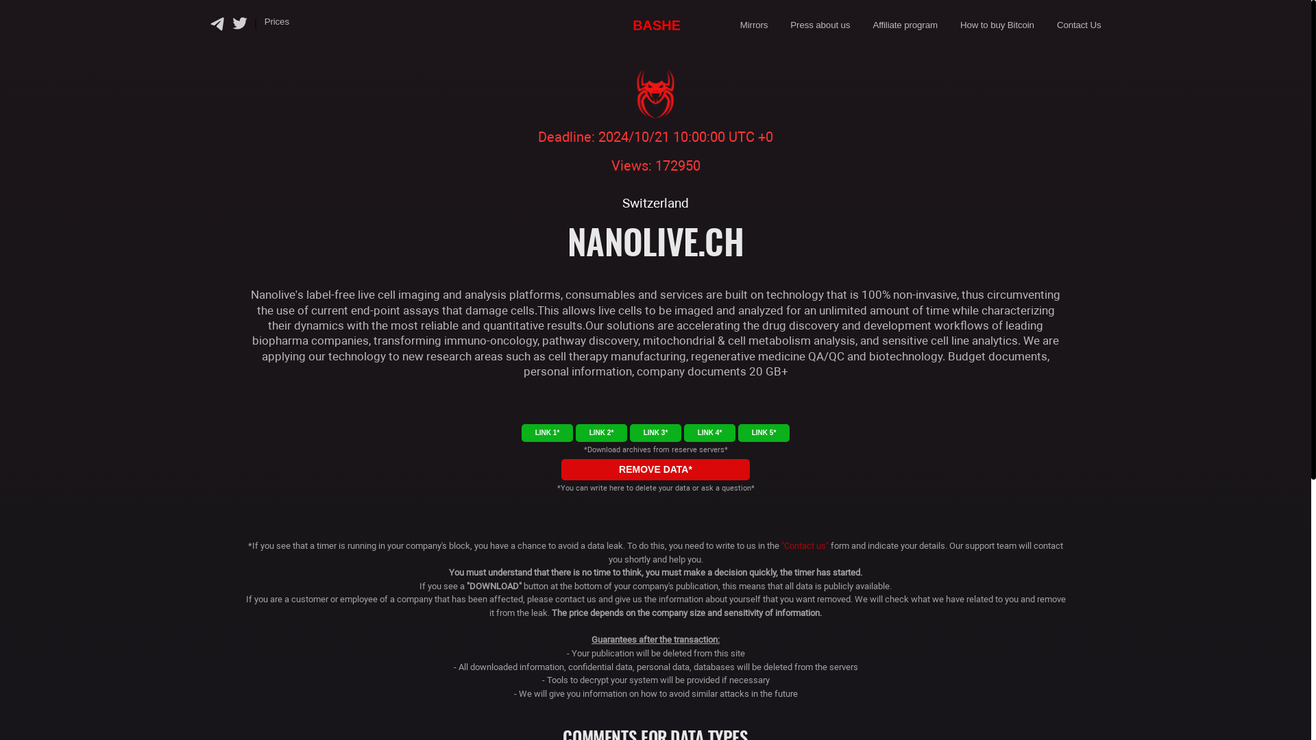 Screenshot del ataque