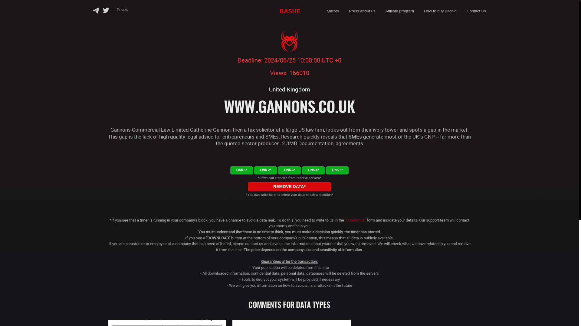 Screenshot del ataque