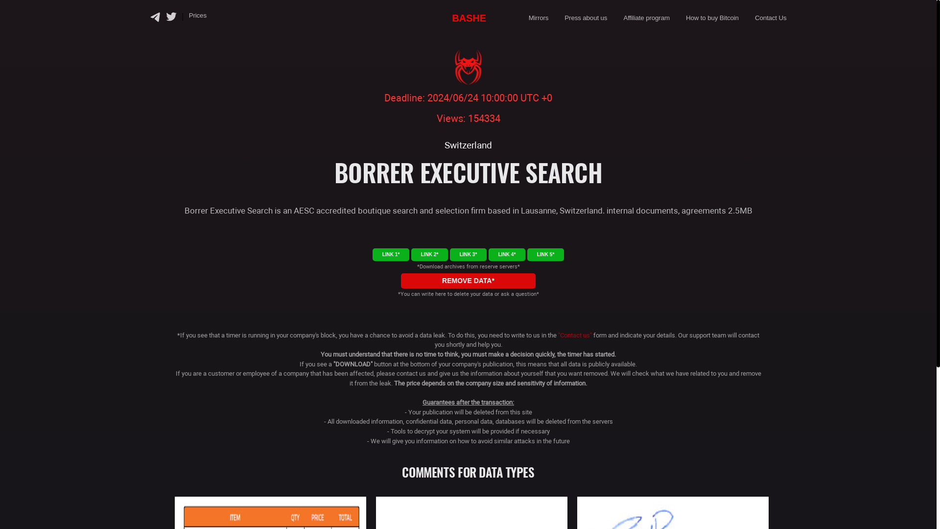 Screenshot del ataque