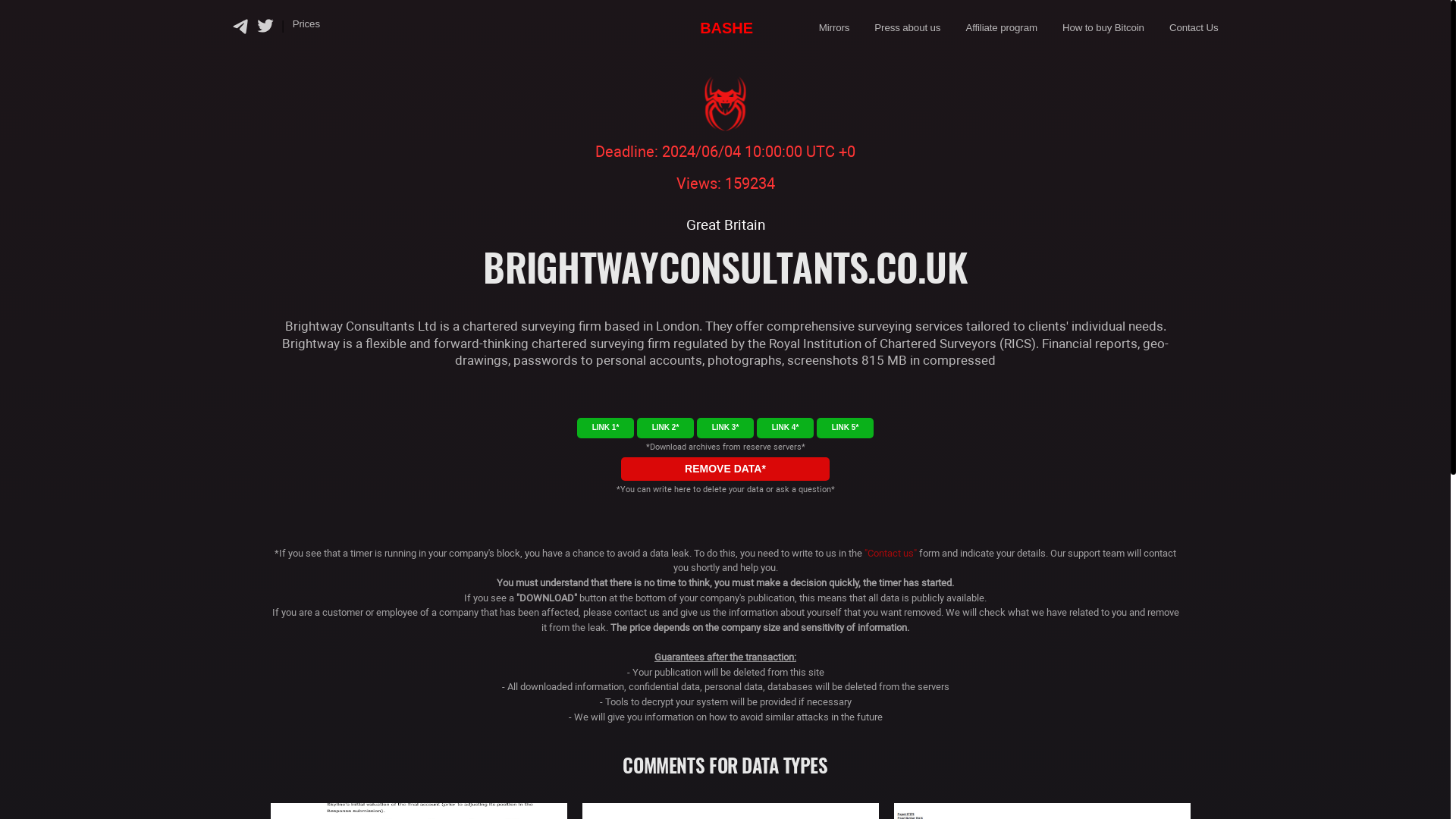 Screenshot del ataque