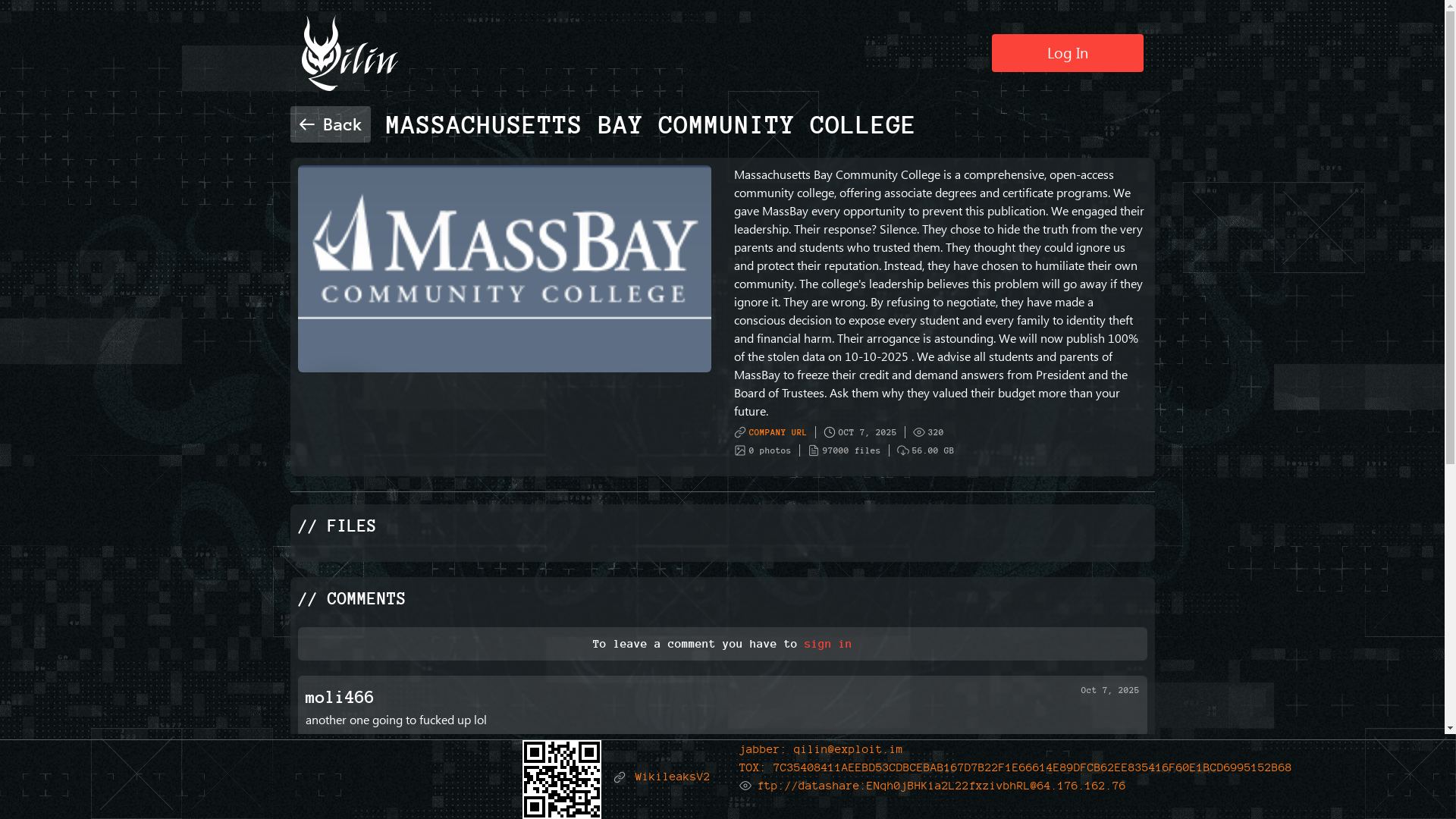 Screenshot del ataque