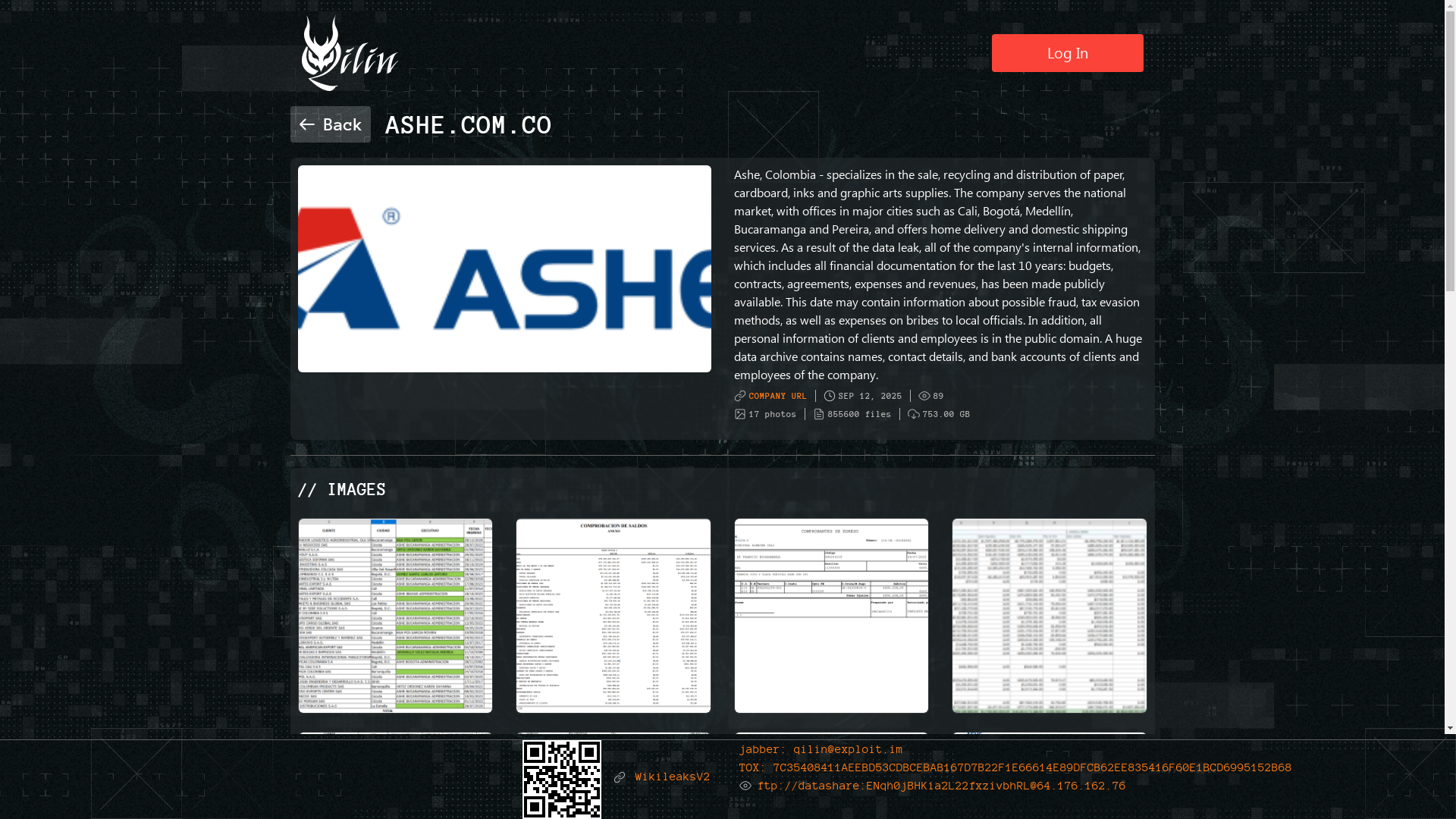 Screenshot del ataque