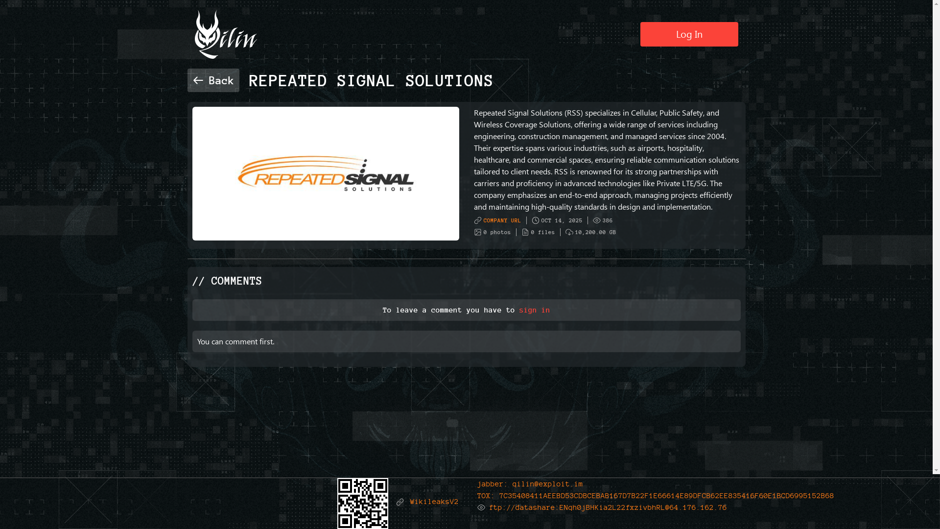 Screenshot del ataque