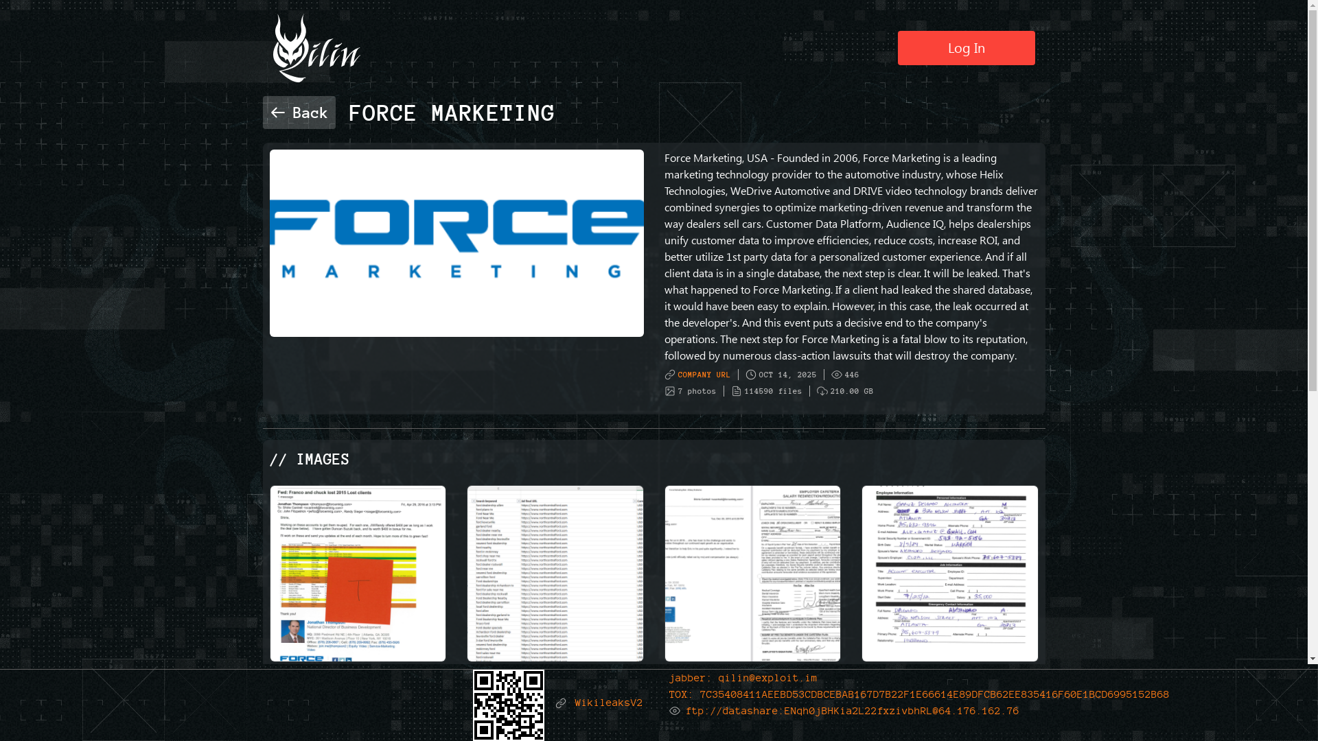 Screenshot del ataque