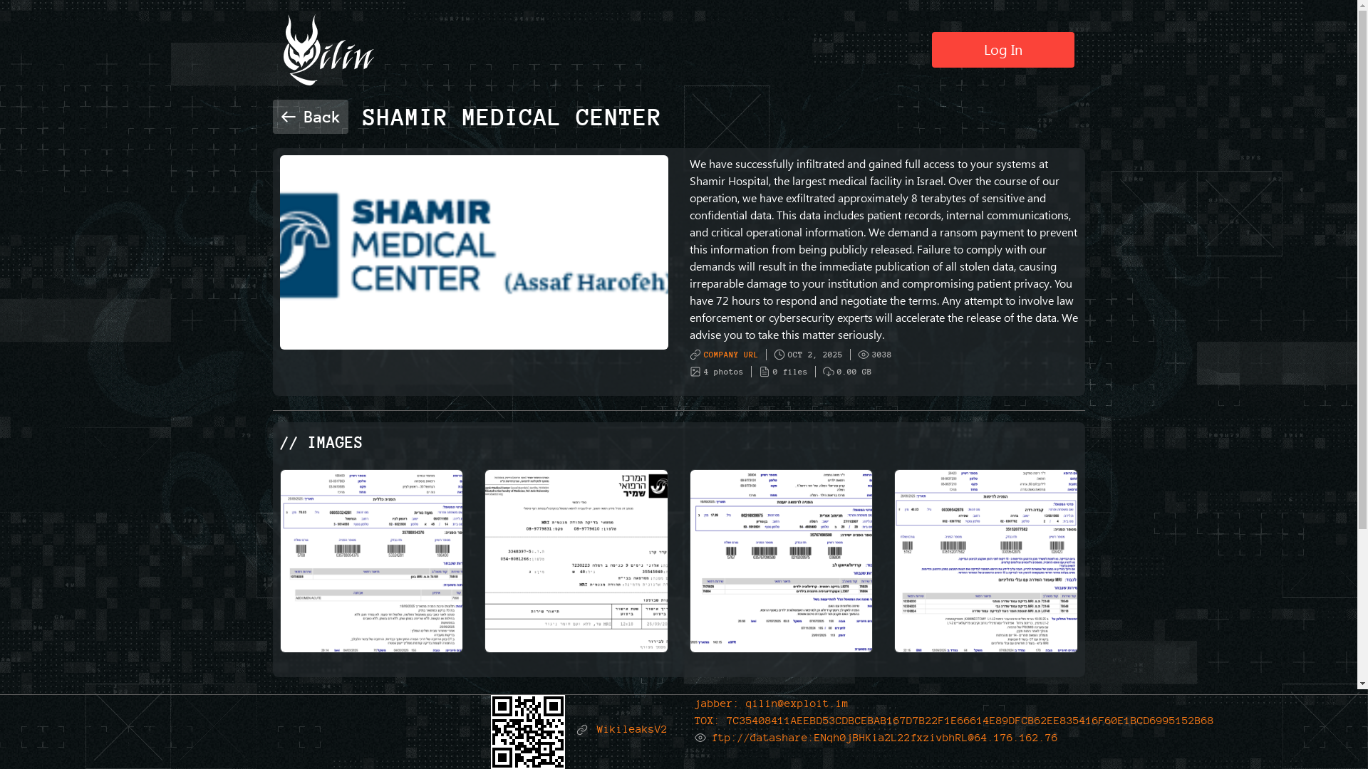 Screenshot del ataque