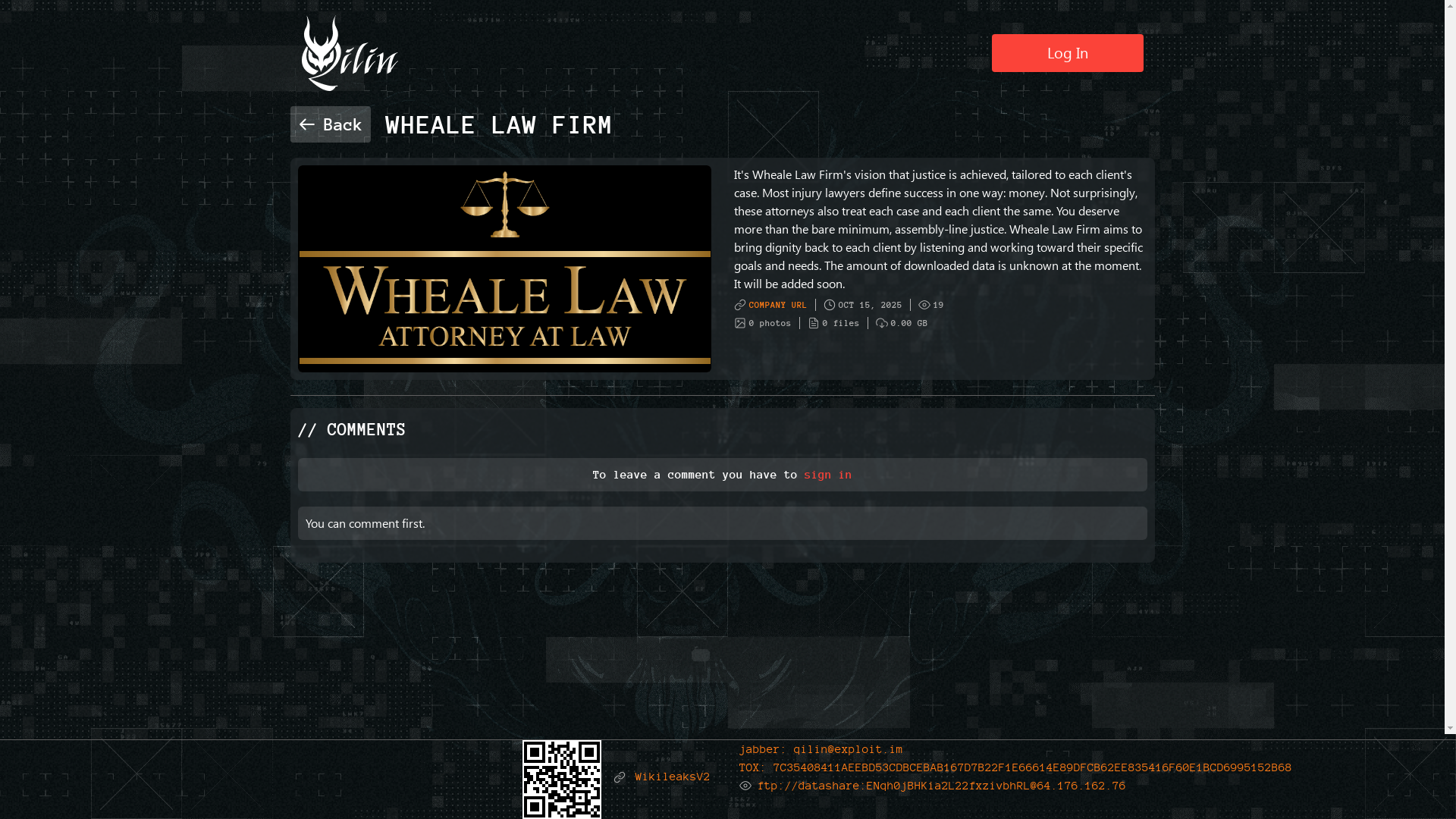 Screenshot del ataque