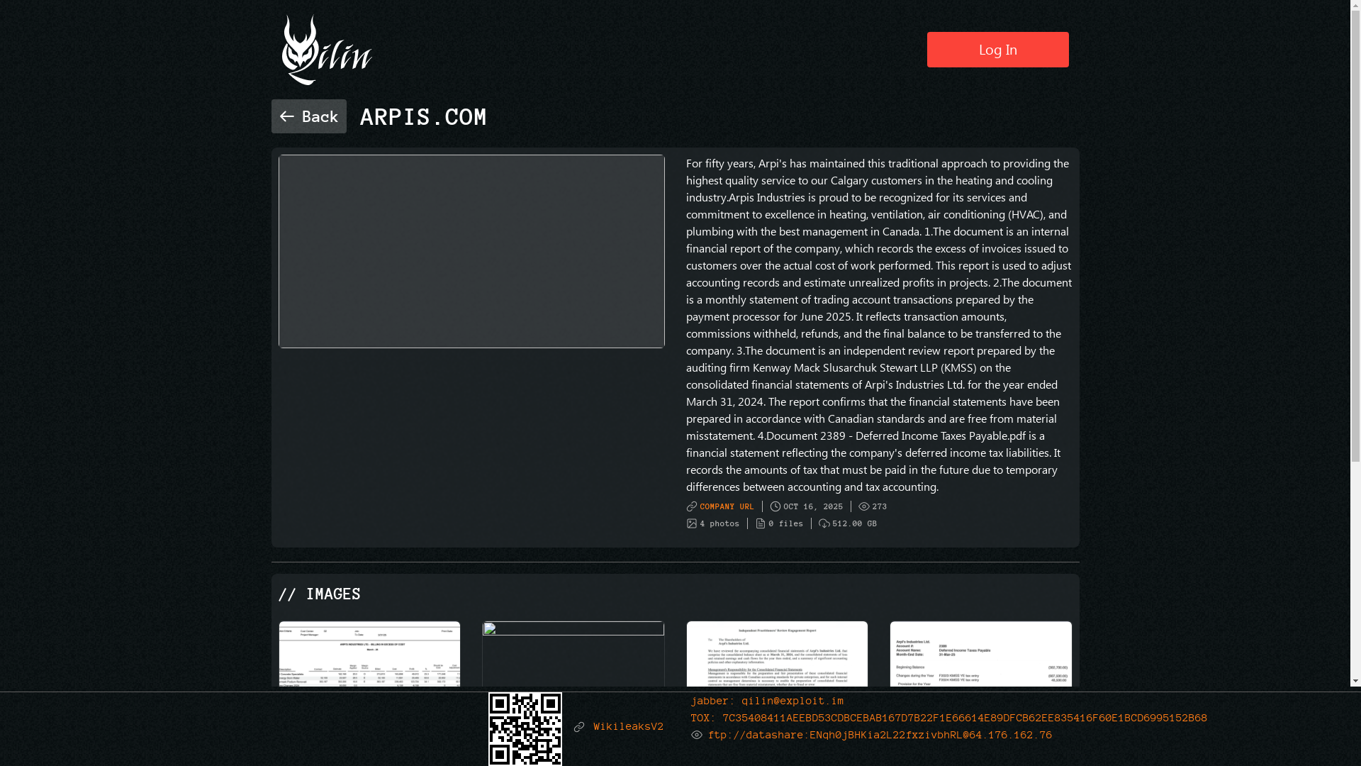 Screenshot del ataque