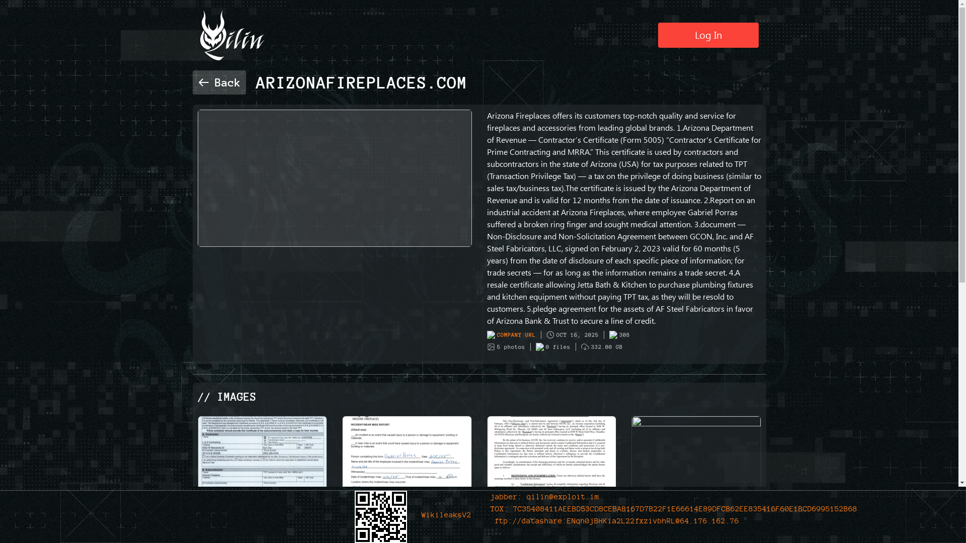 Screenshot del ataque