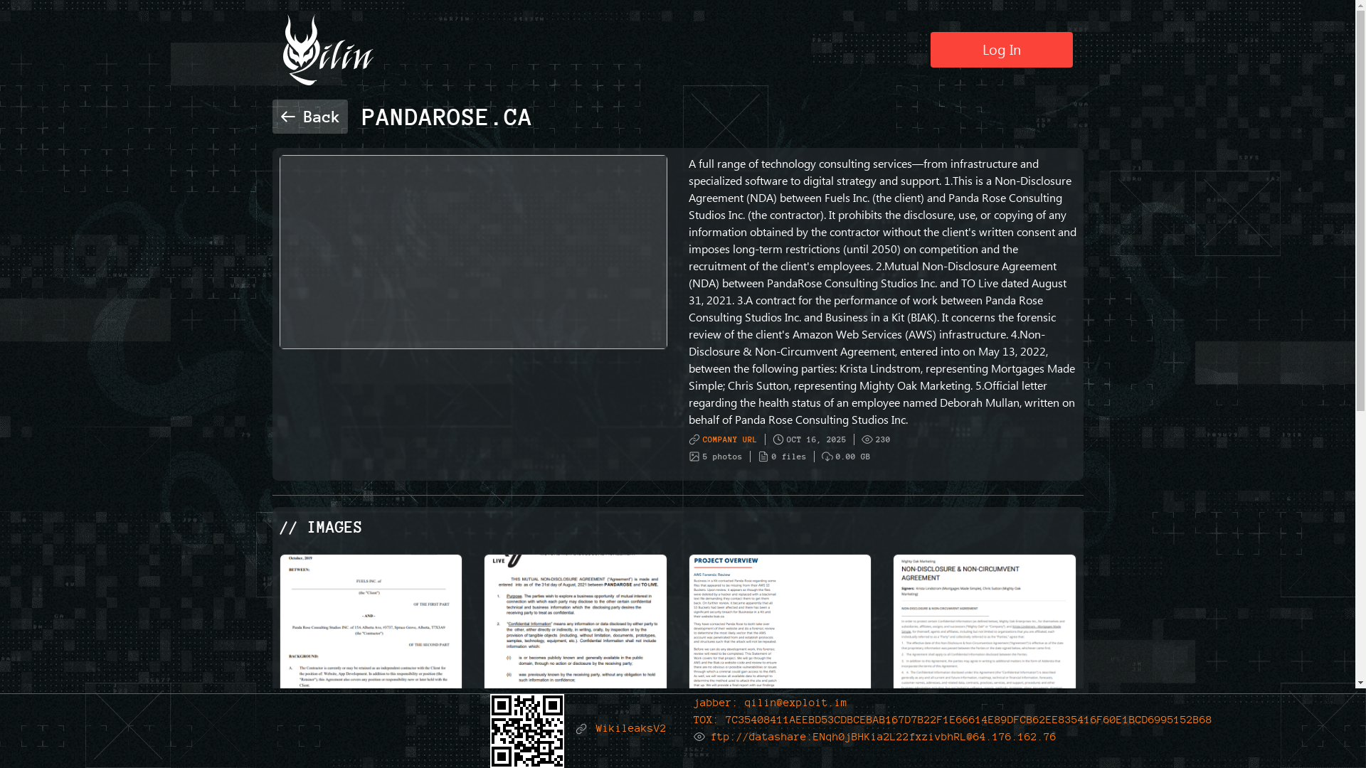 Screenshot del ataque