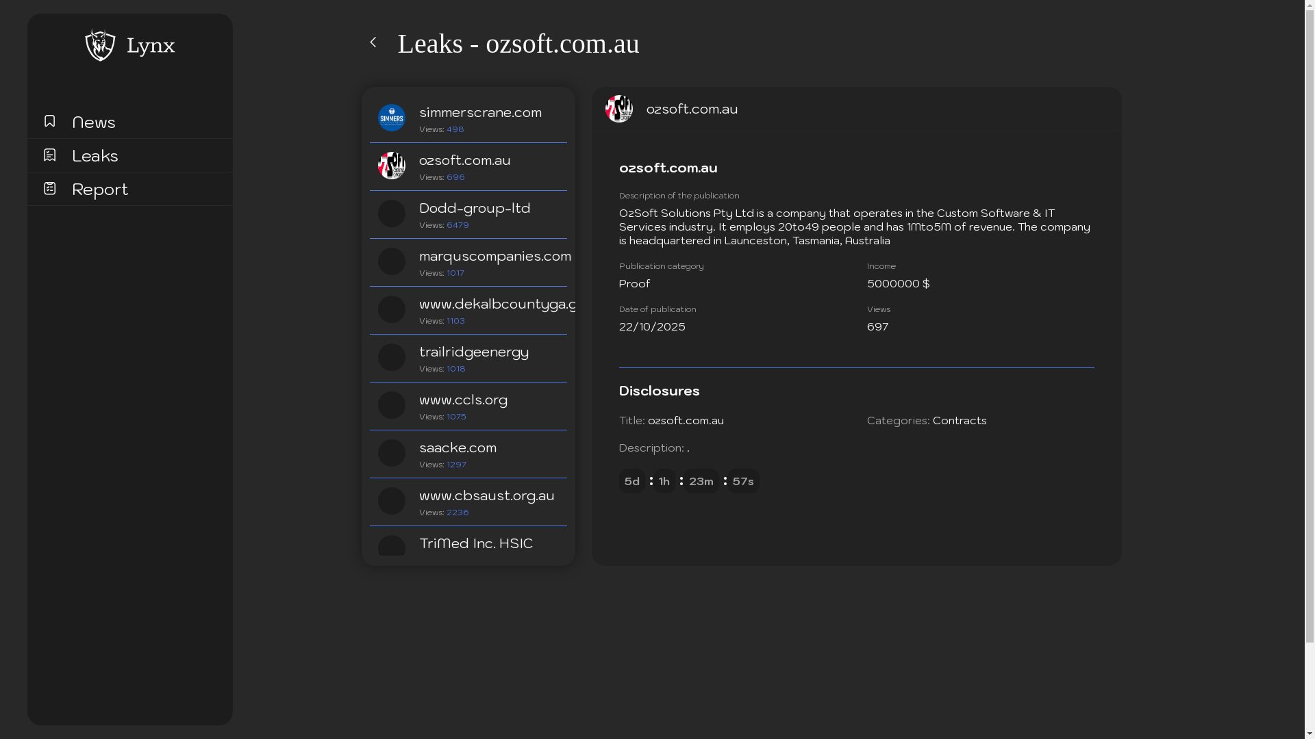 Screenshot del ataque