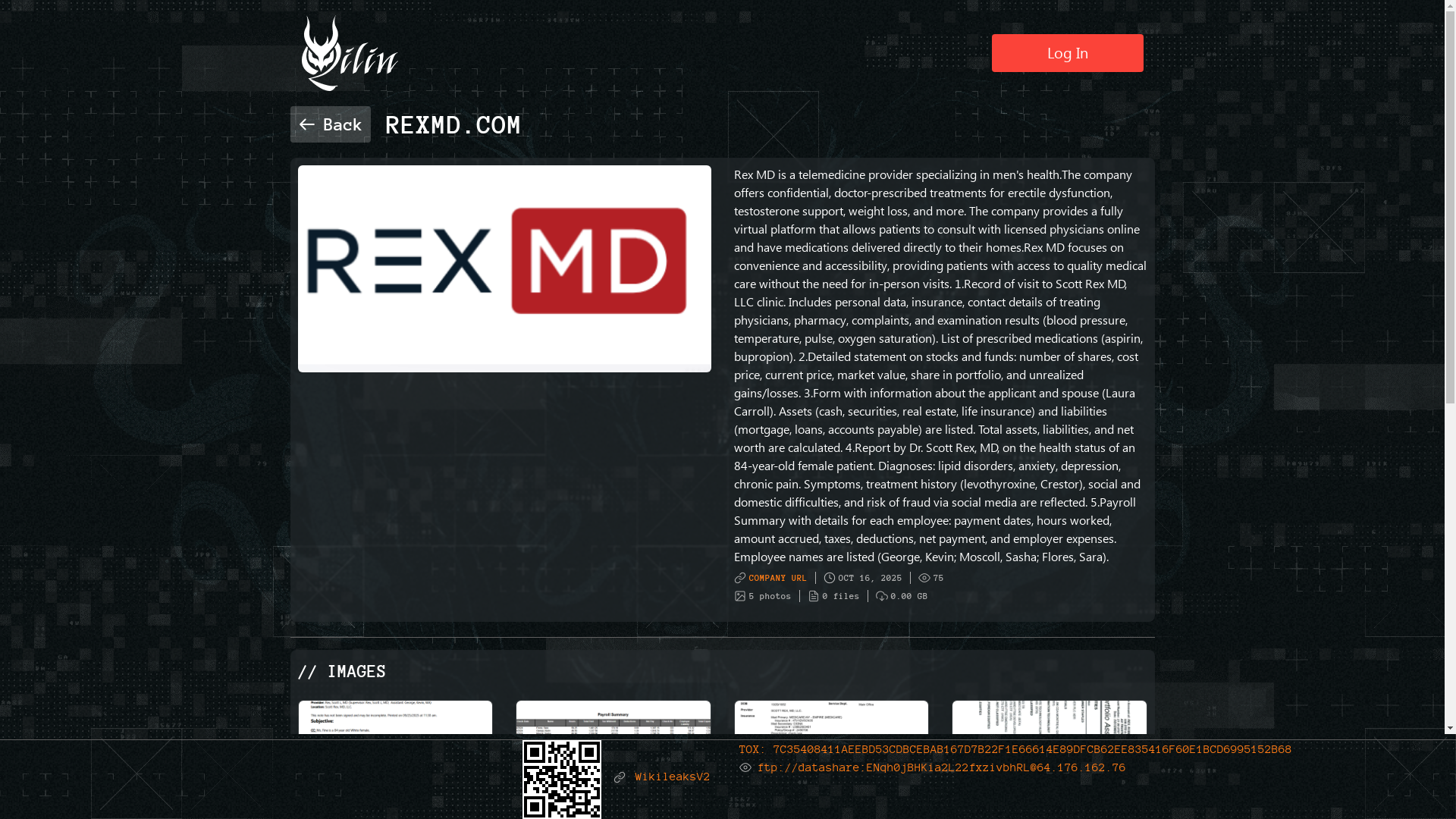 Screenshot del ataque