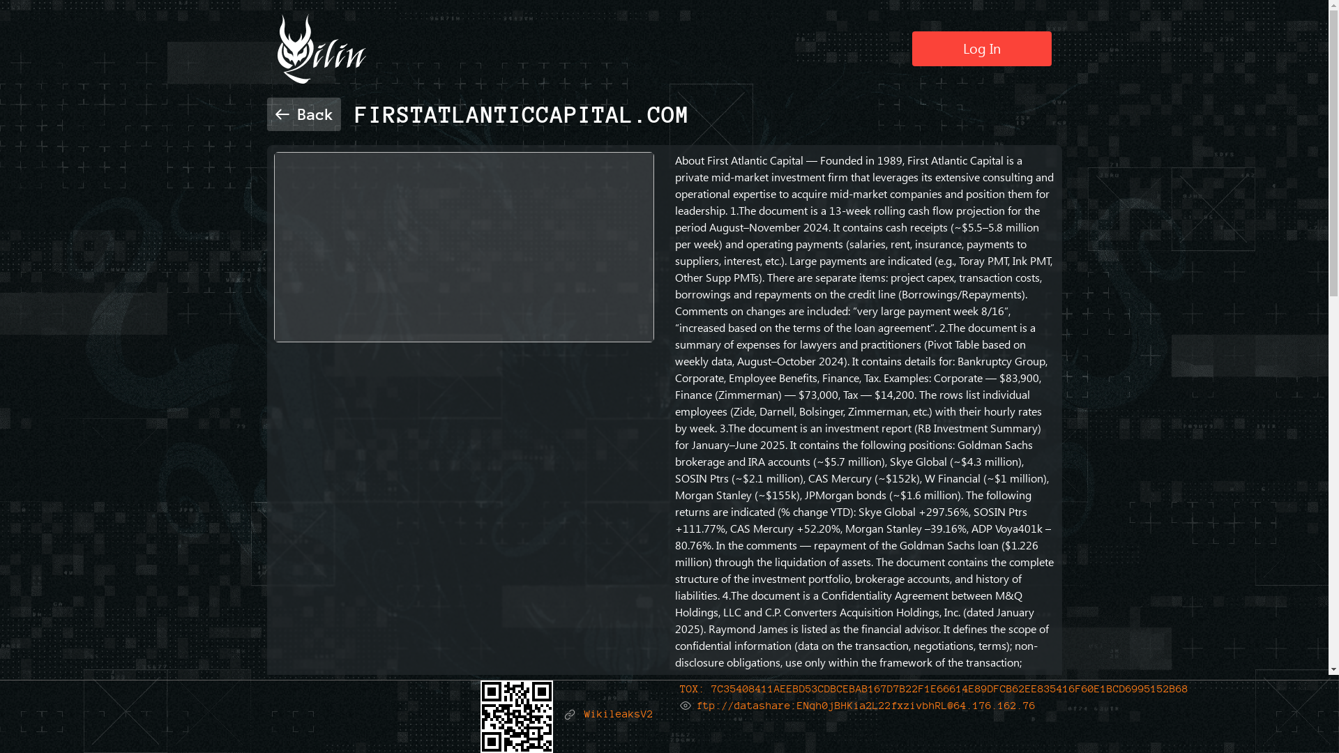 Screenshot del ataque