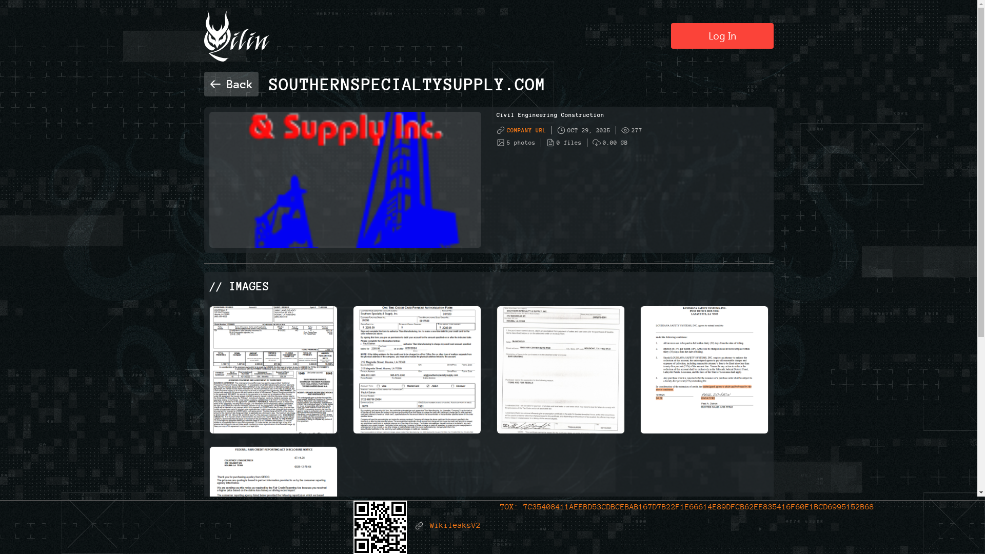 Screenshot del ataque