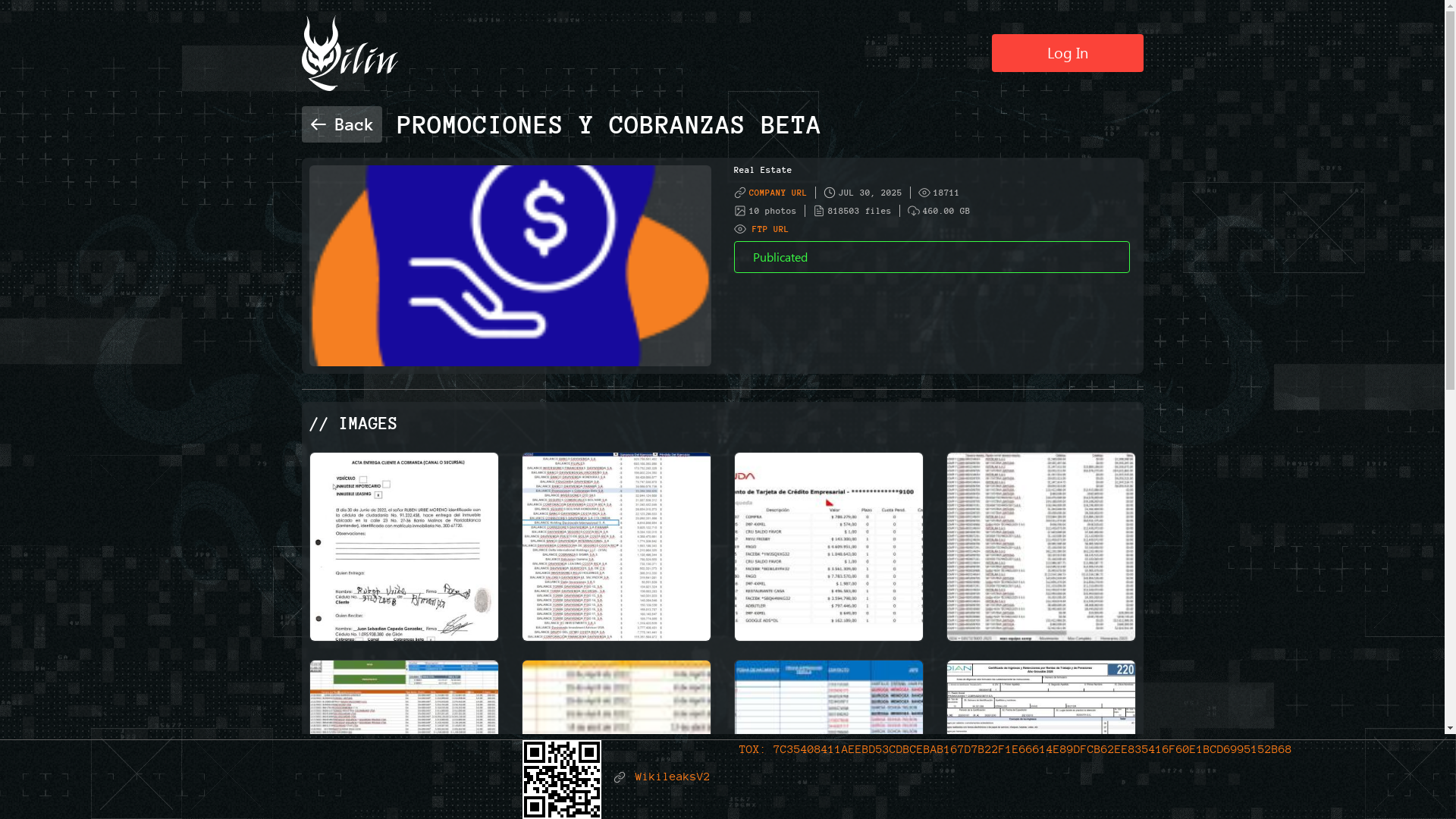 Screenshot del ataque