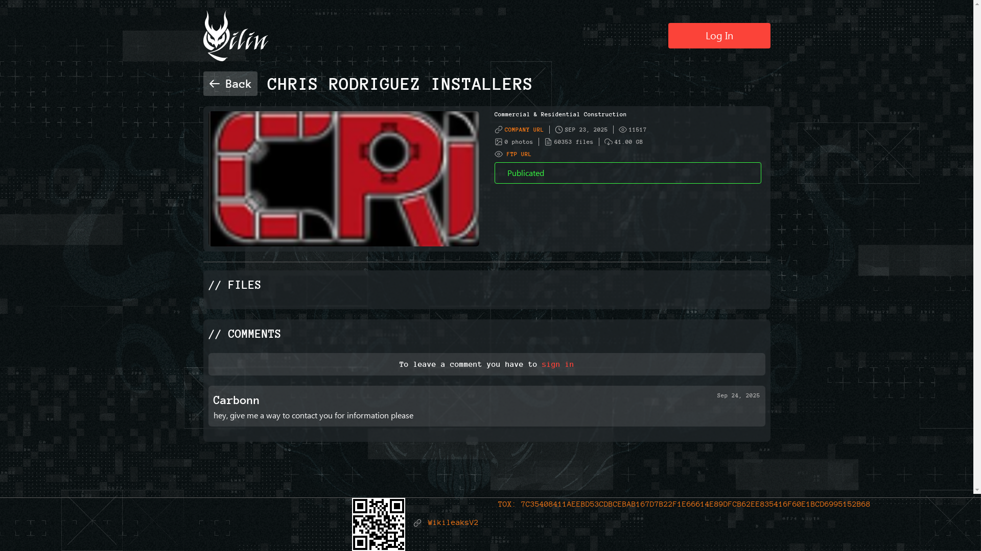 Screenshot del ataque