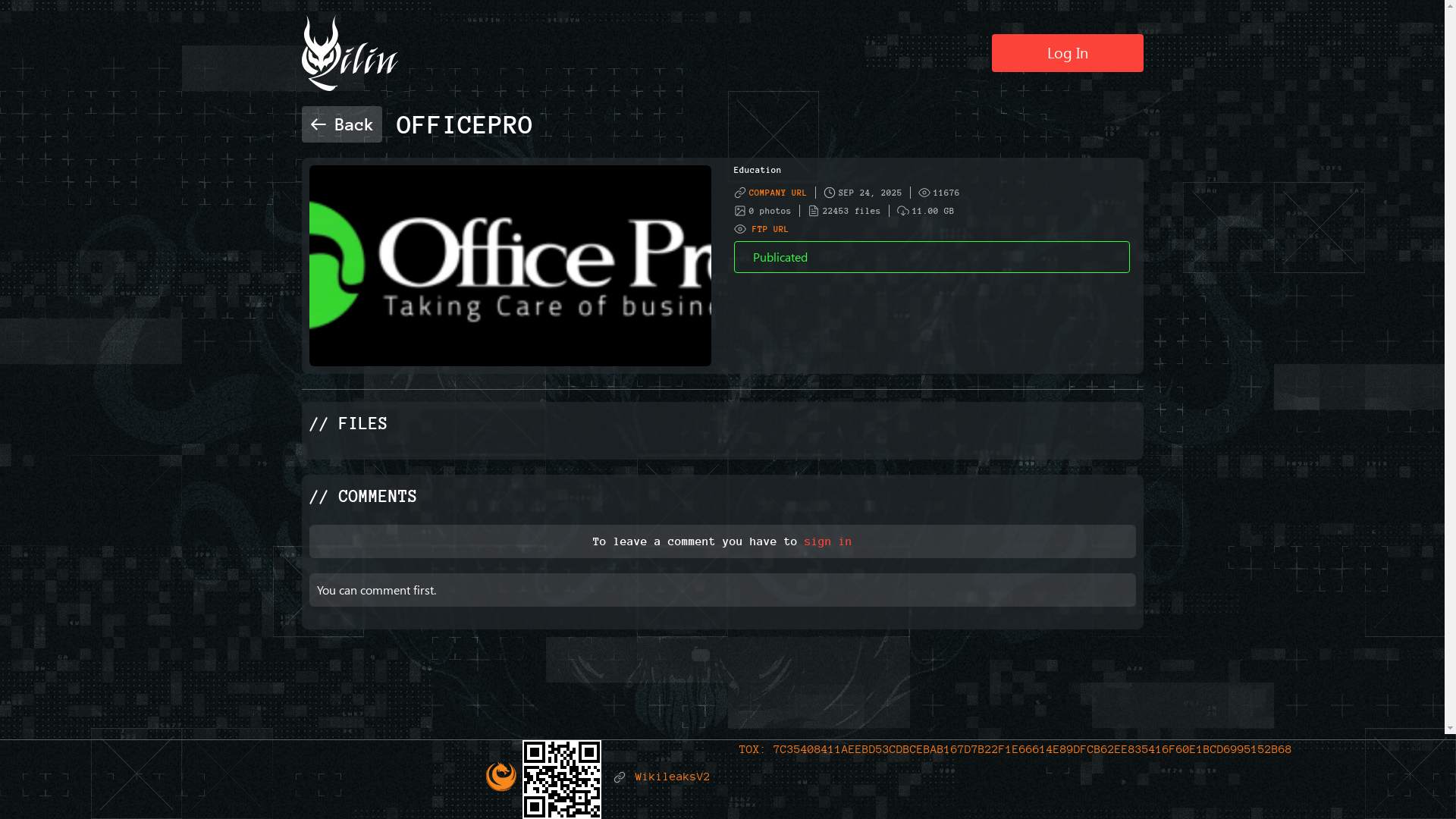 Screenshot del ataque