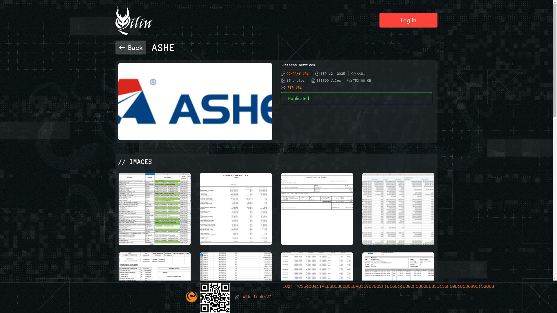 Screenshot del ataque