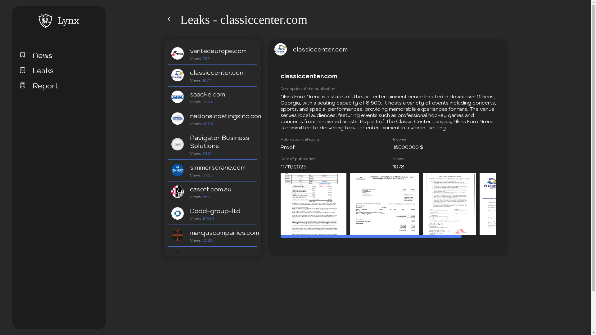 Screenshot del ataque