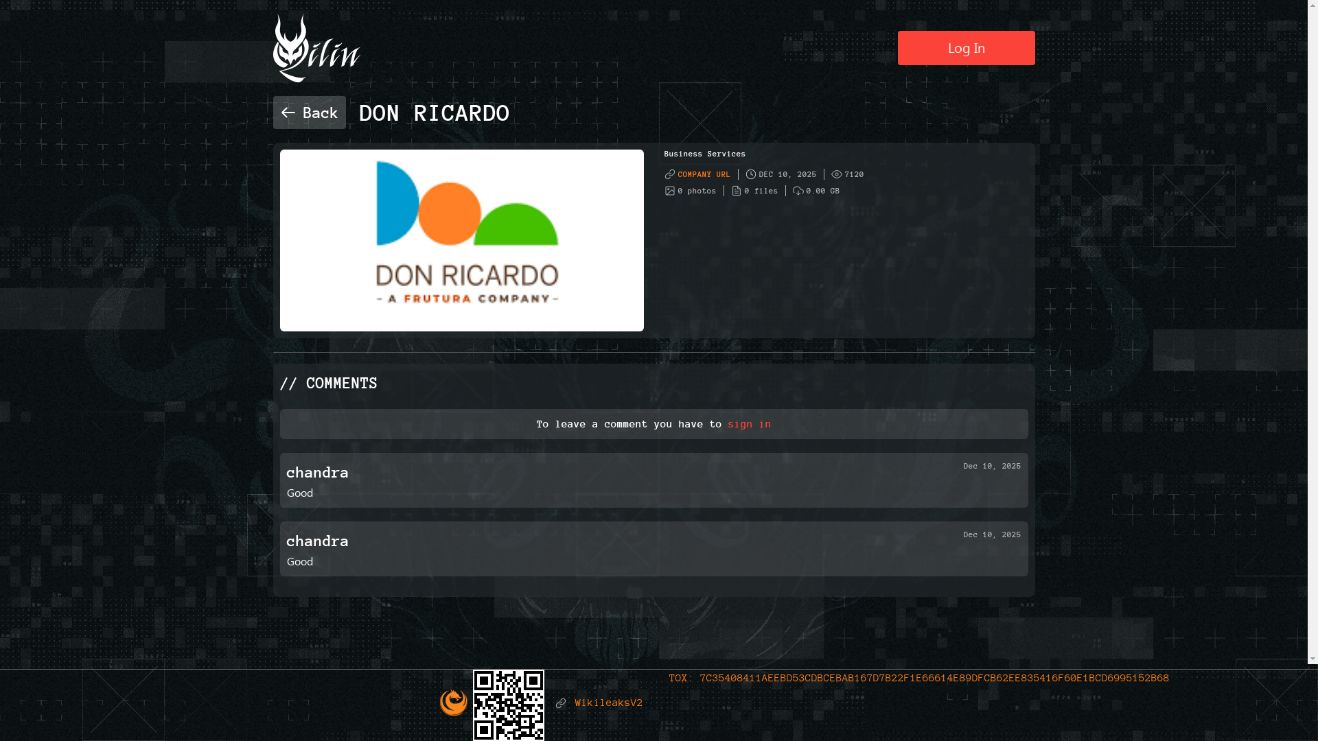 Screenshot del ataque