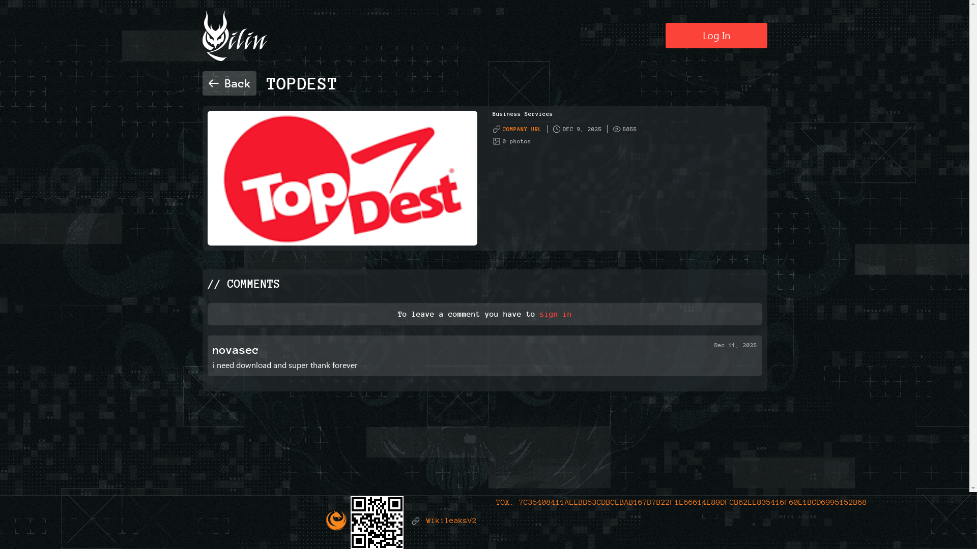 Screenshot del ataque