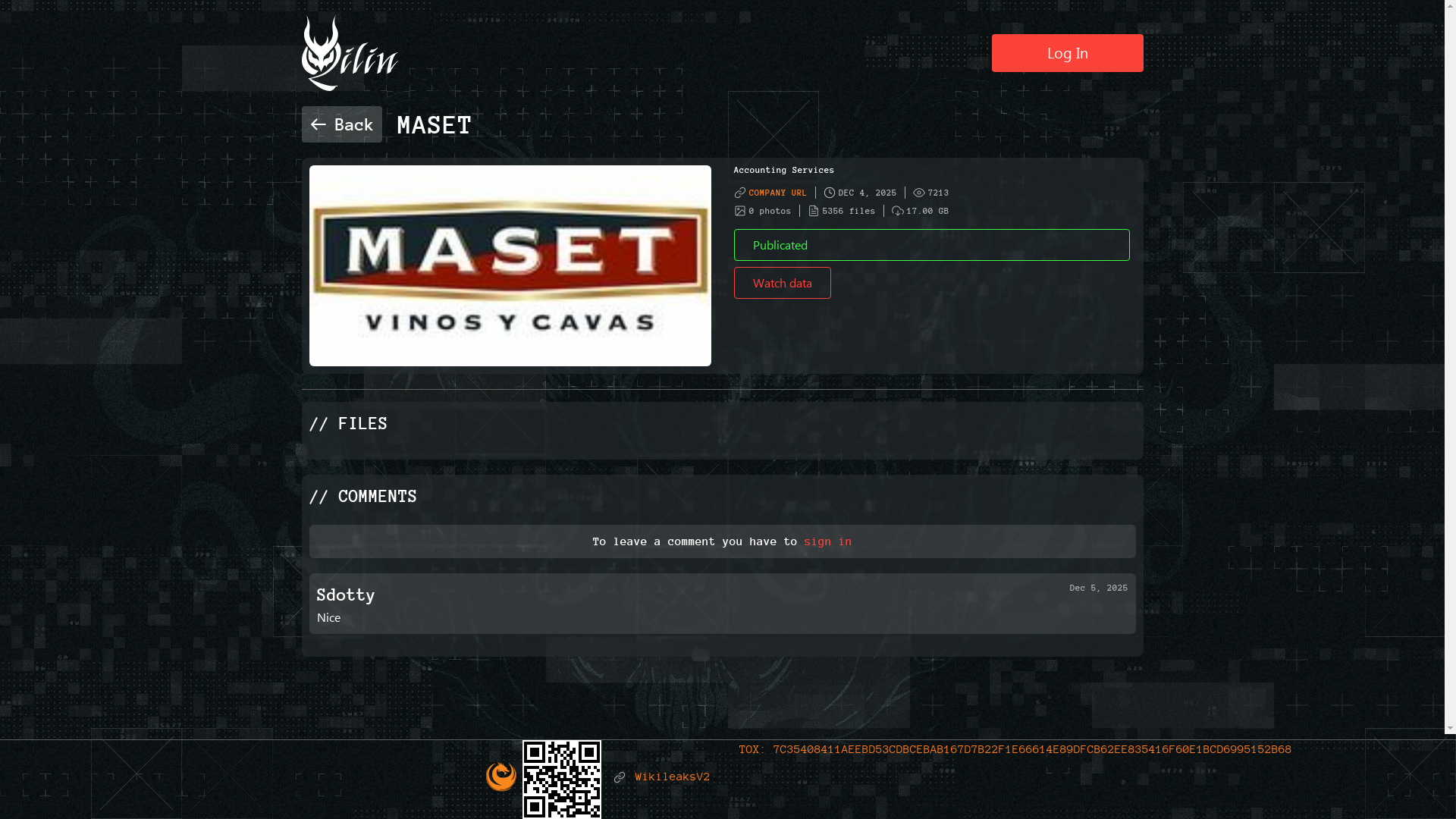 Screenshot del ataque