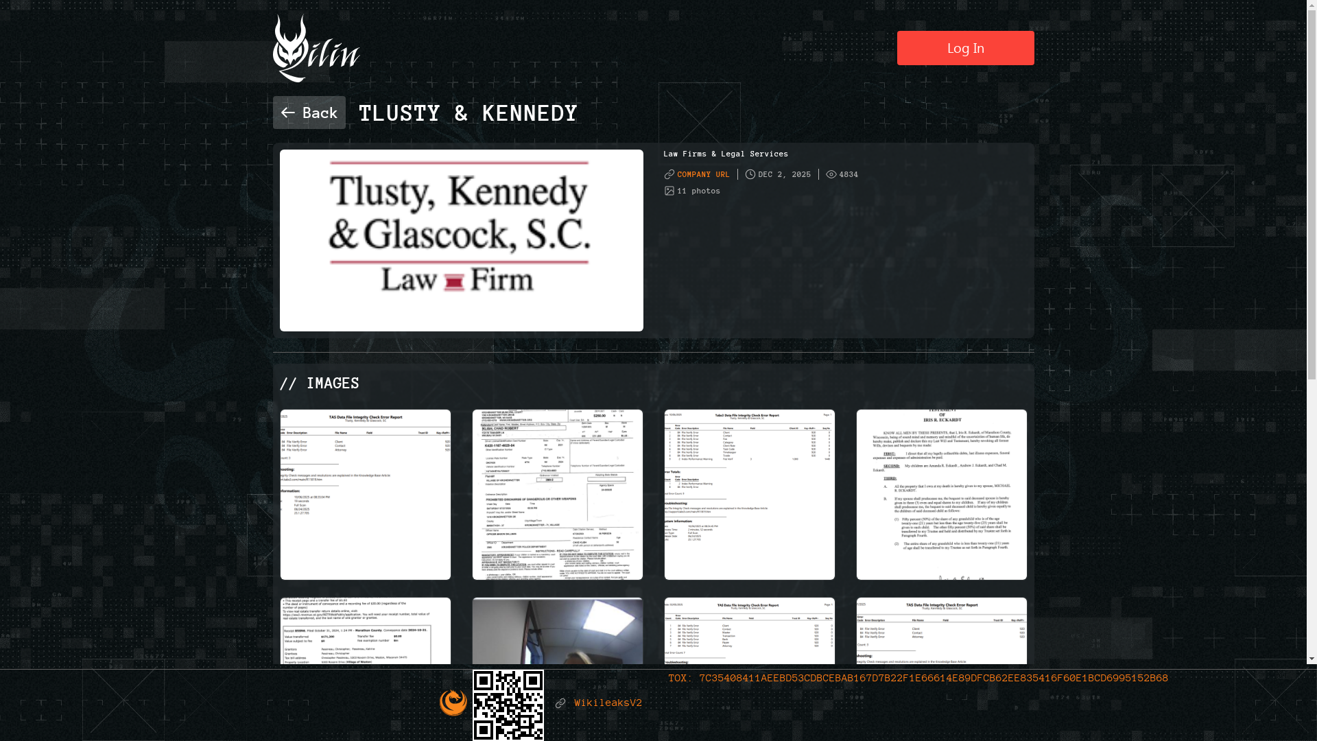 Screenshot del ataque