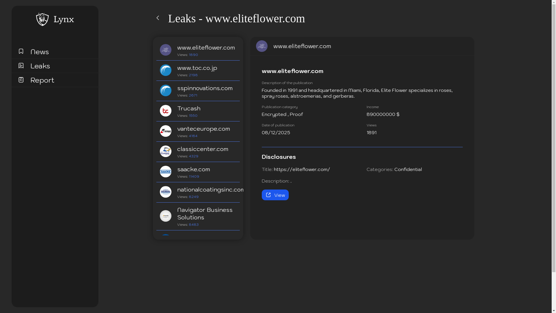 Screenshot del ataque