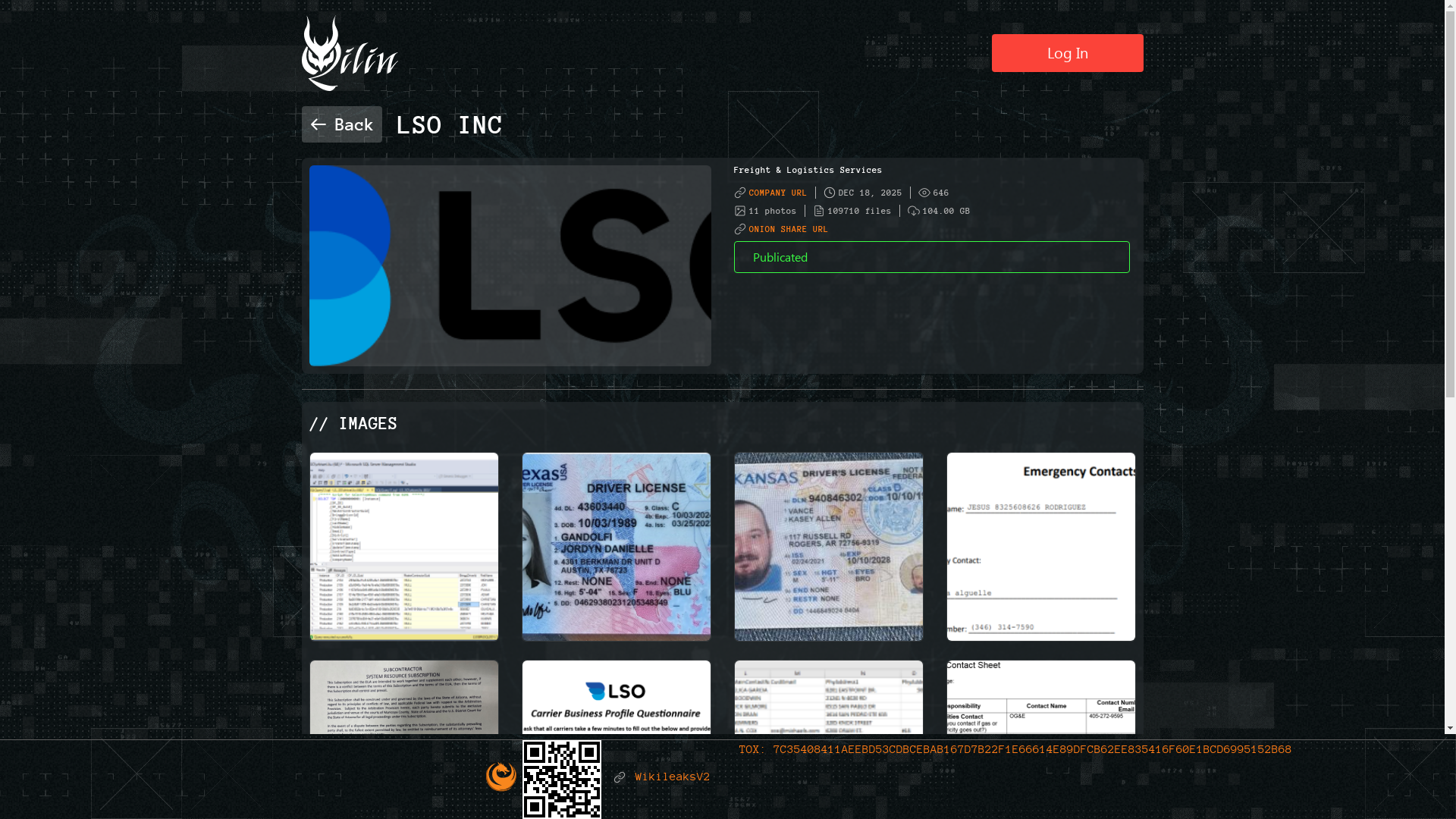 Screenshot del ataque