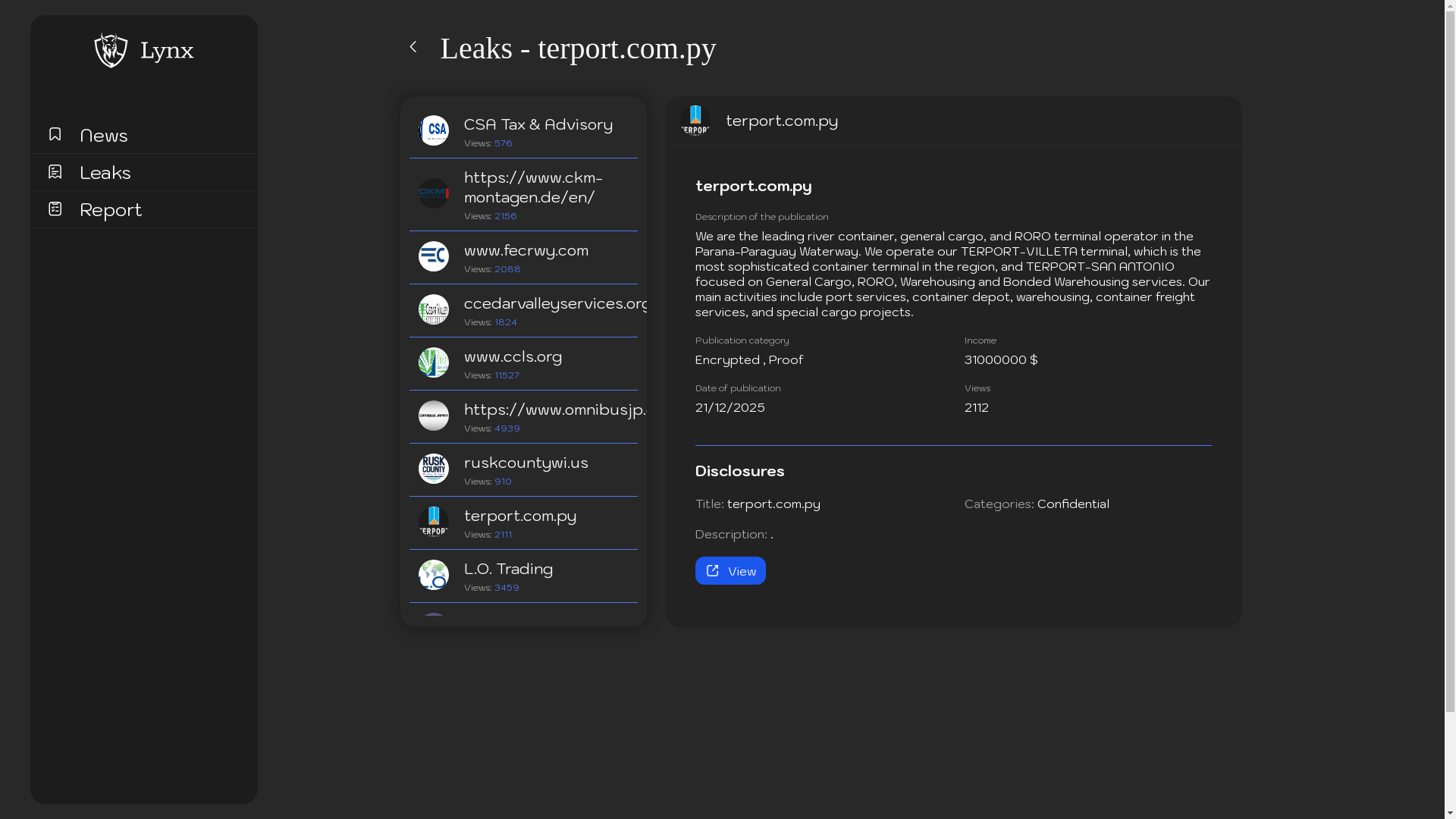 Screenshot del ataque