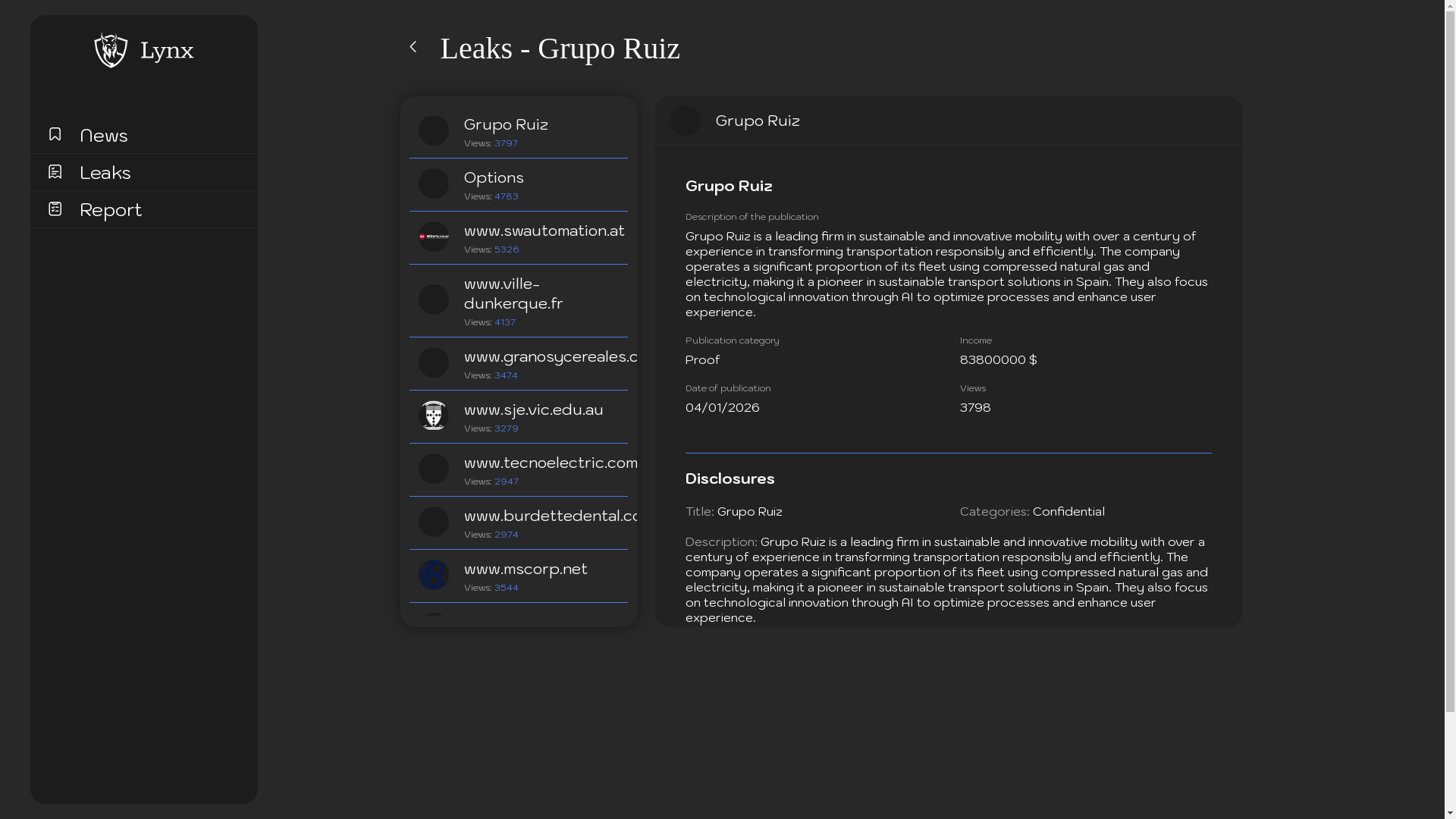 Screenshot del ataque