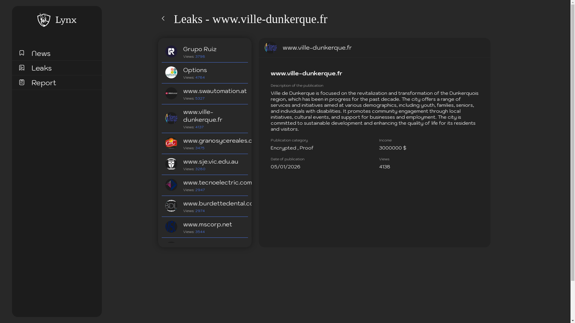 Screenshot del ataque