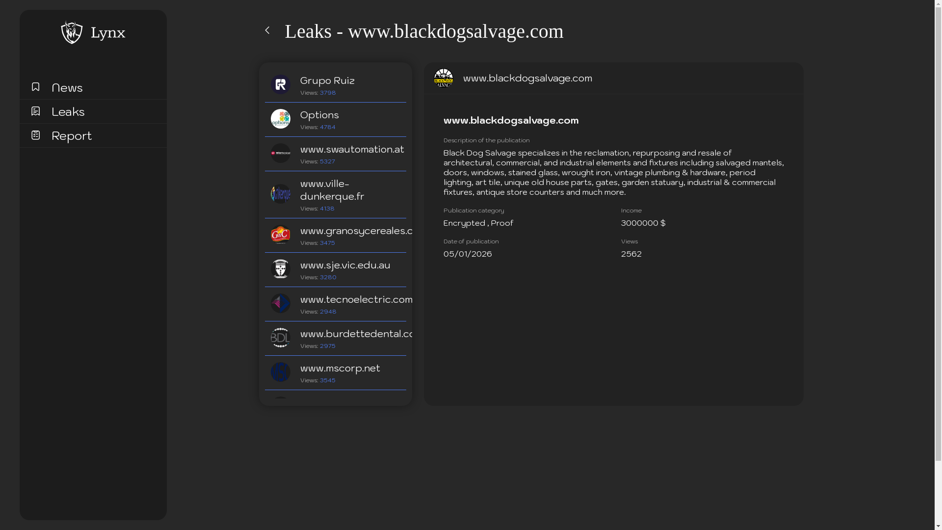 Screenshot del ataque