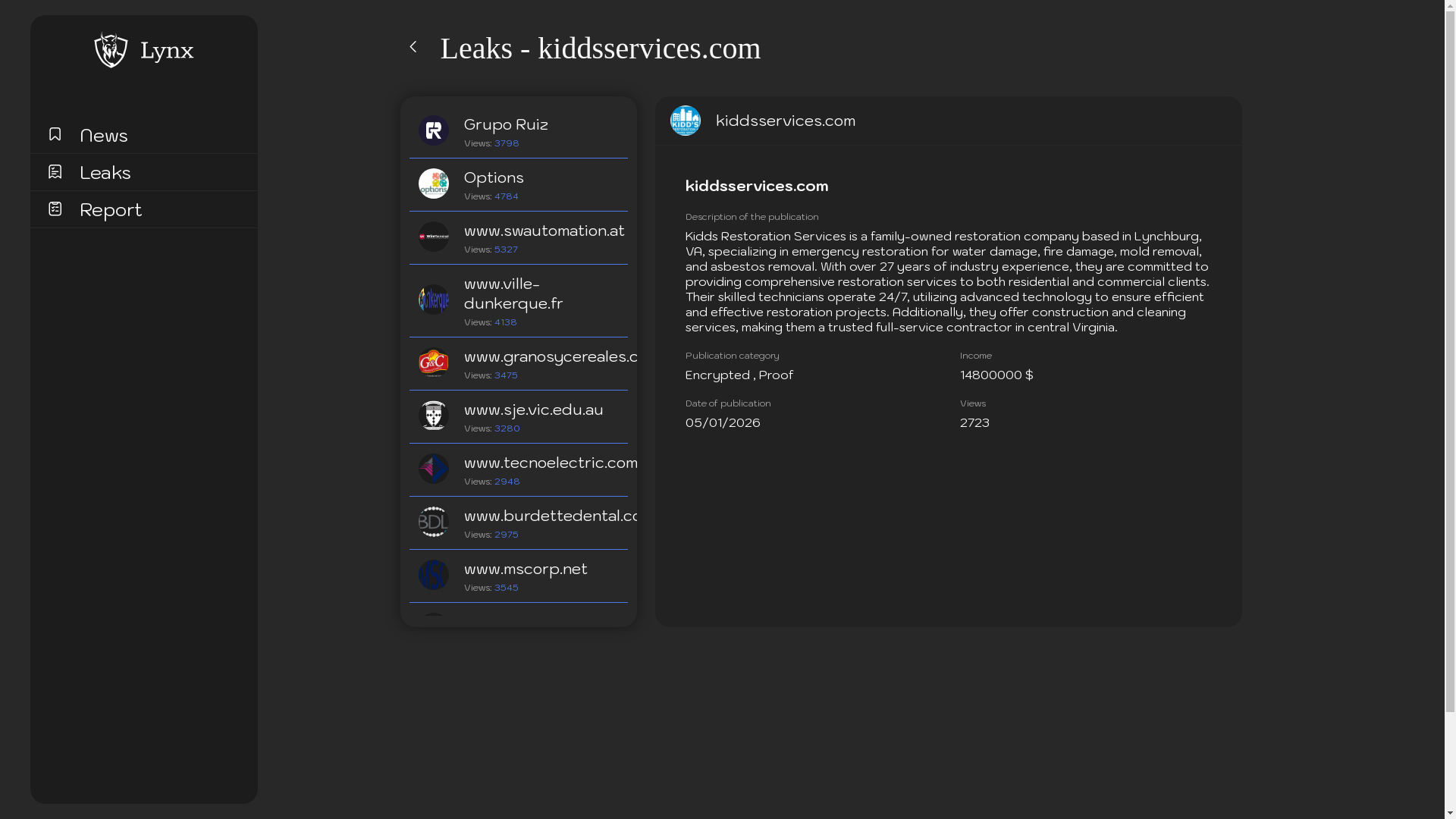 Screenshot del ataque