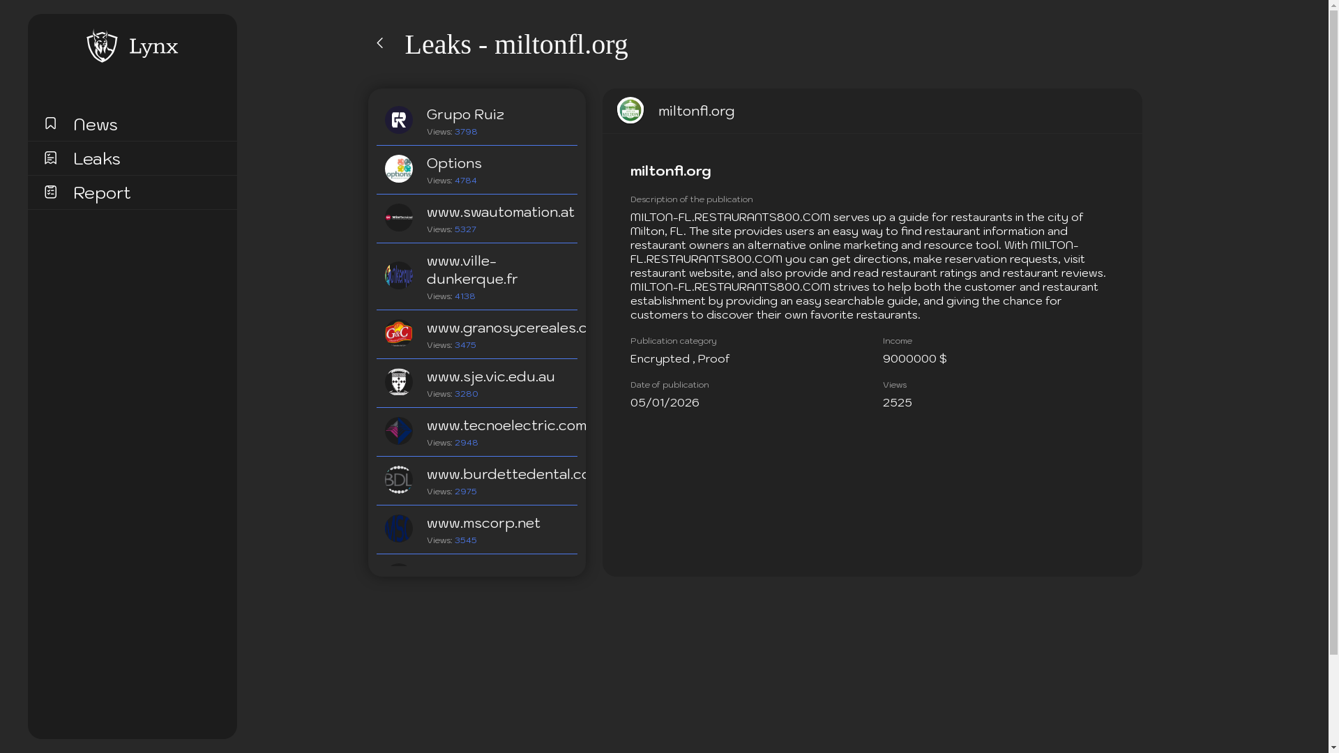 Screenshot del ataque