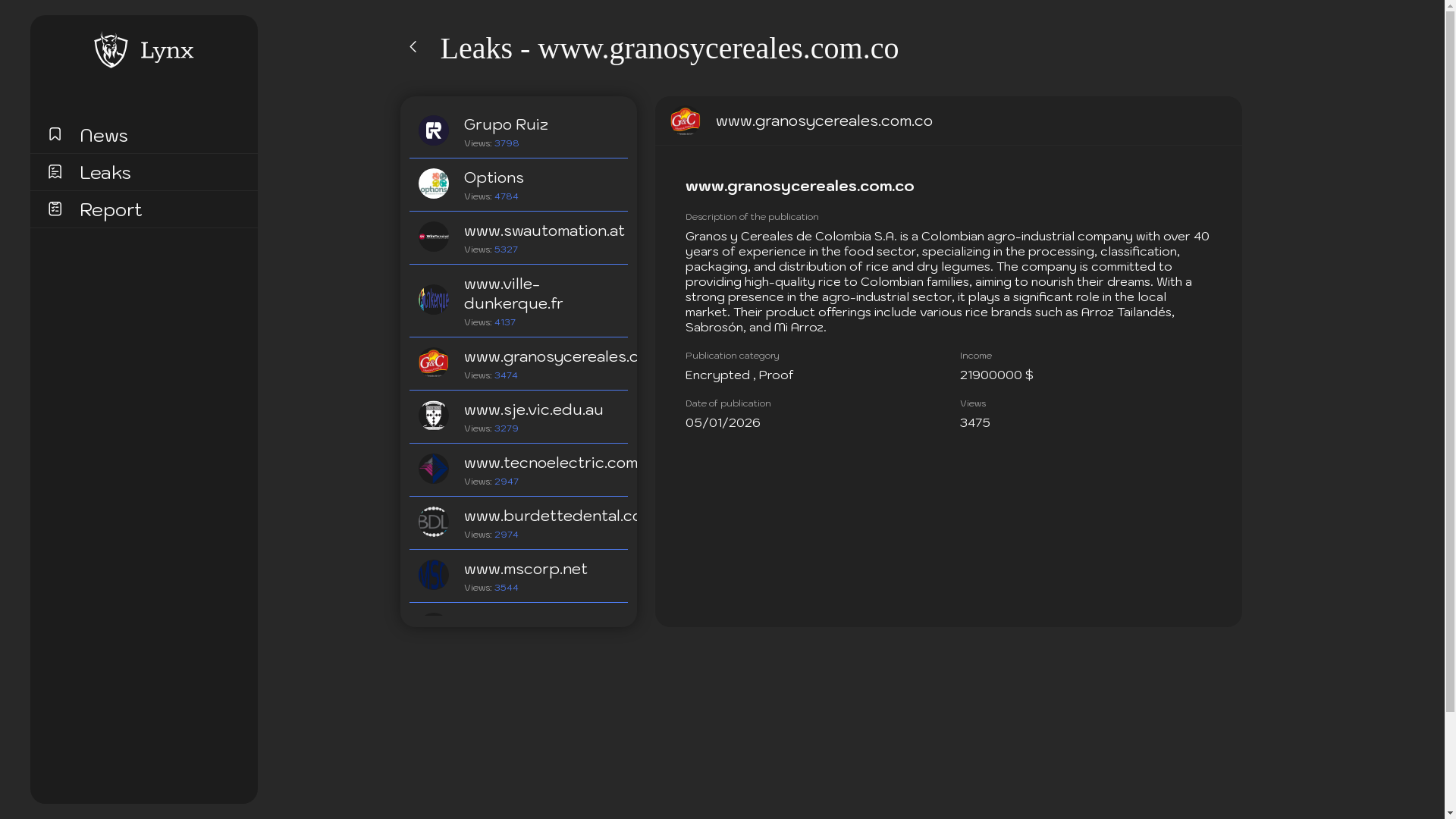 Screenshot del ataque