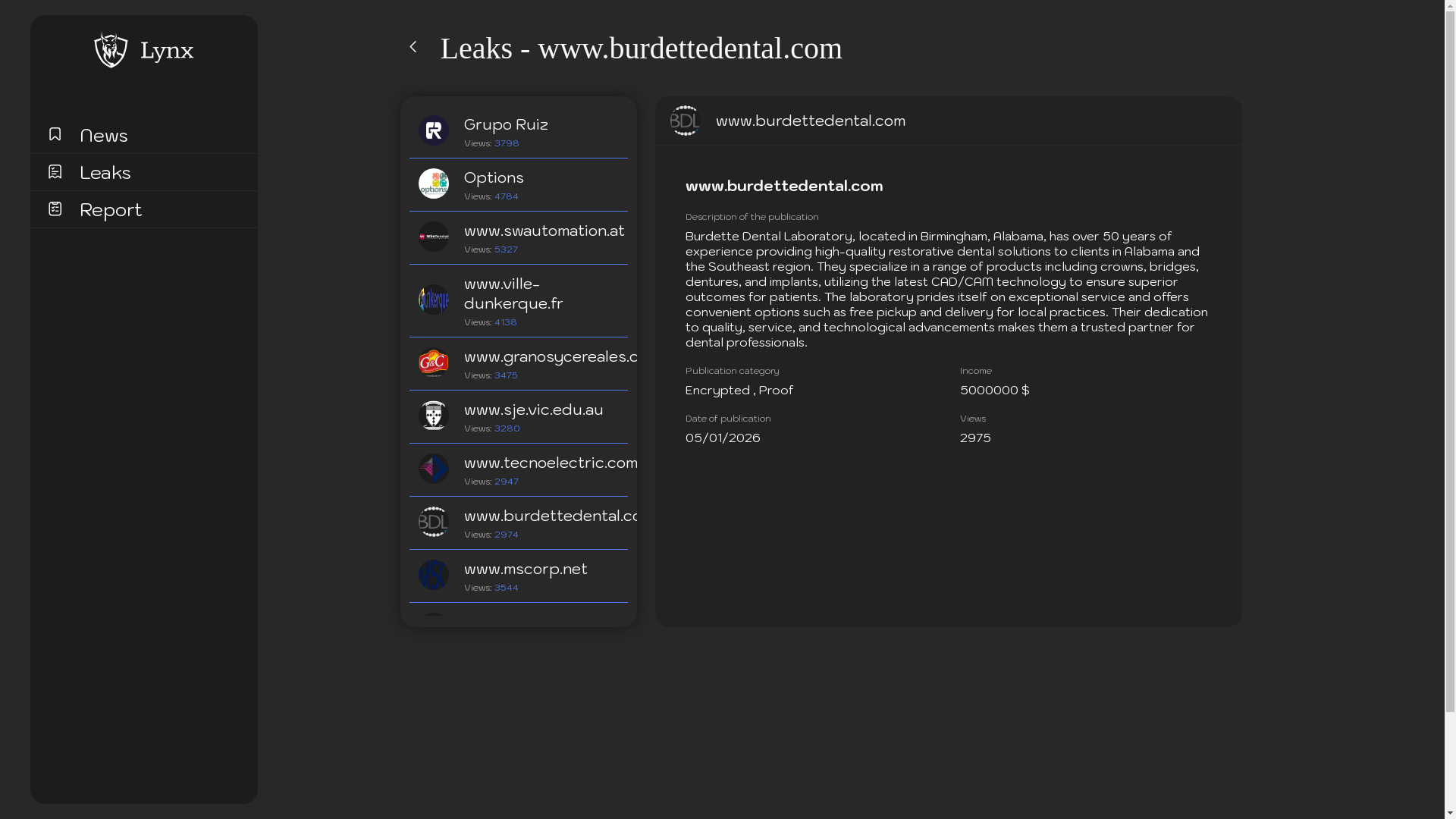 Screenshot del ataque
