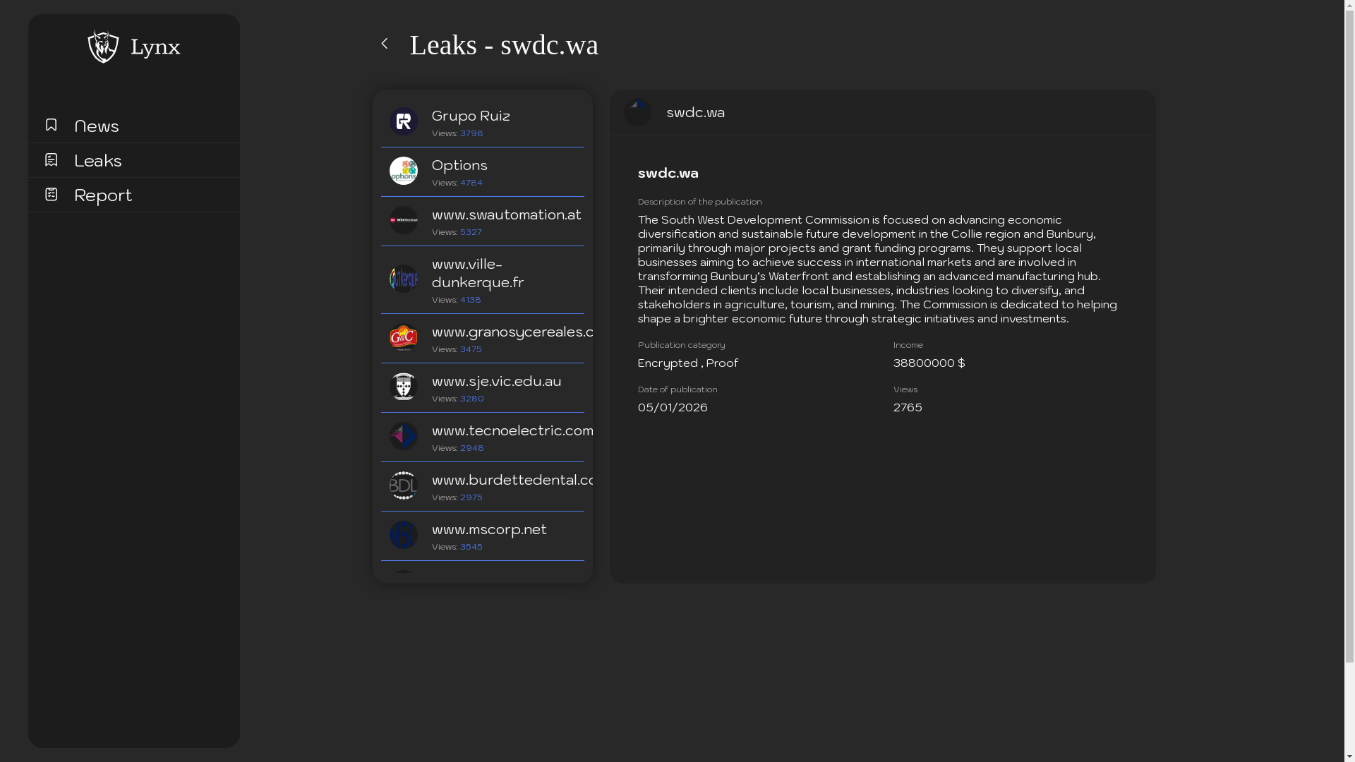 Screenshot del ataque