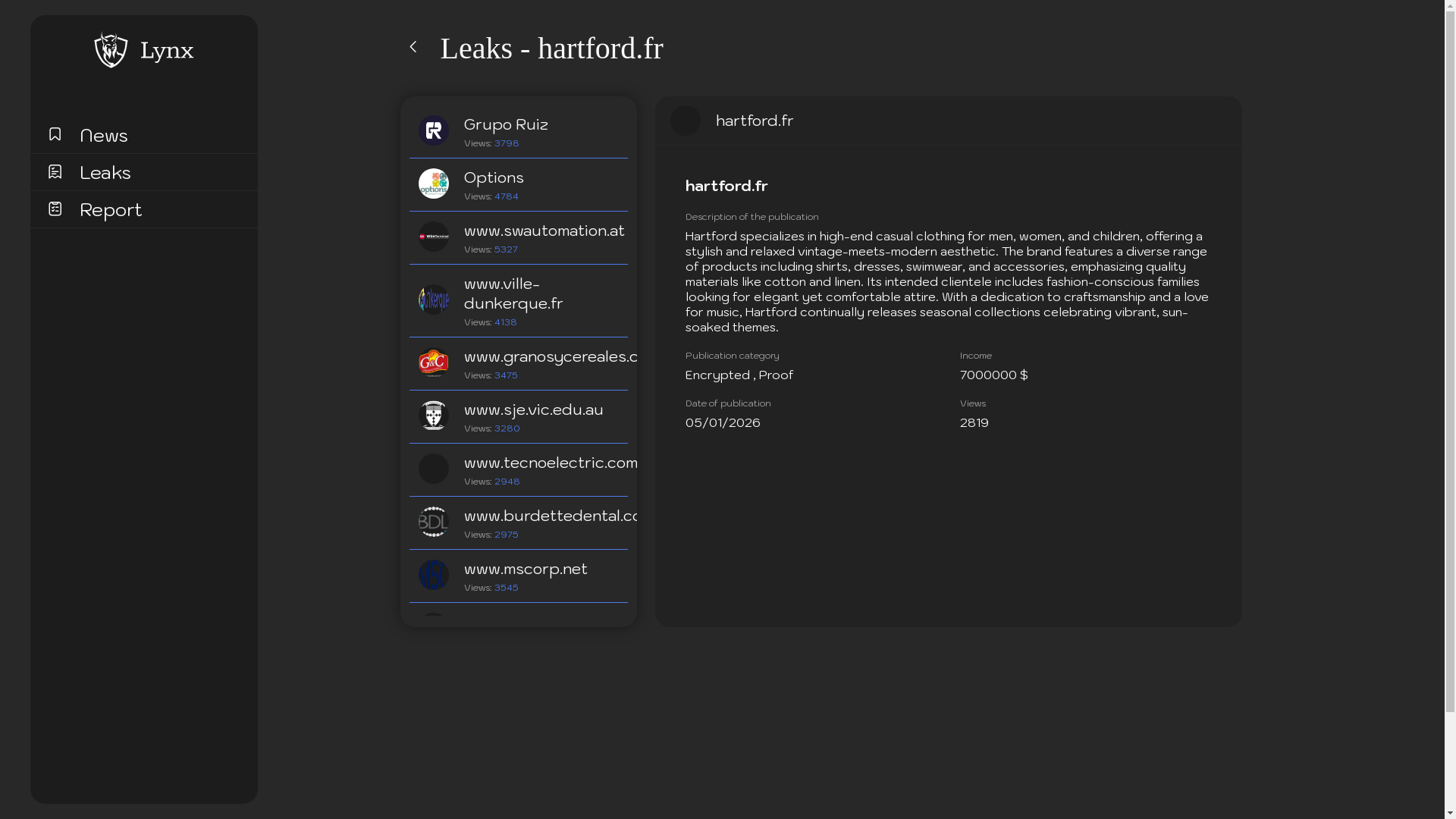 Screenshot del ataque