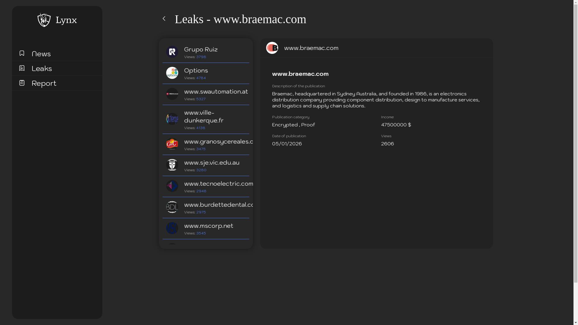 Screenshot del ataque