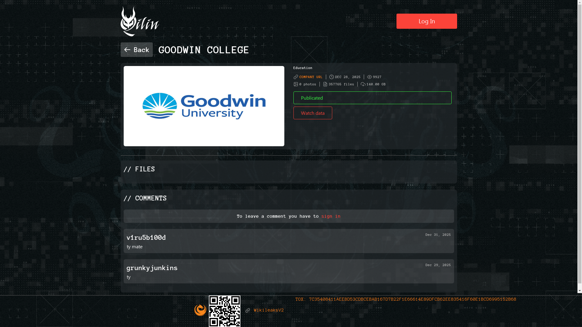 Screenshot del ataque
