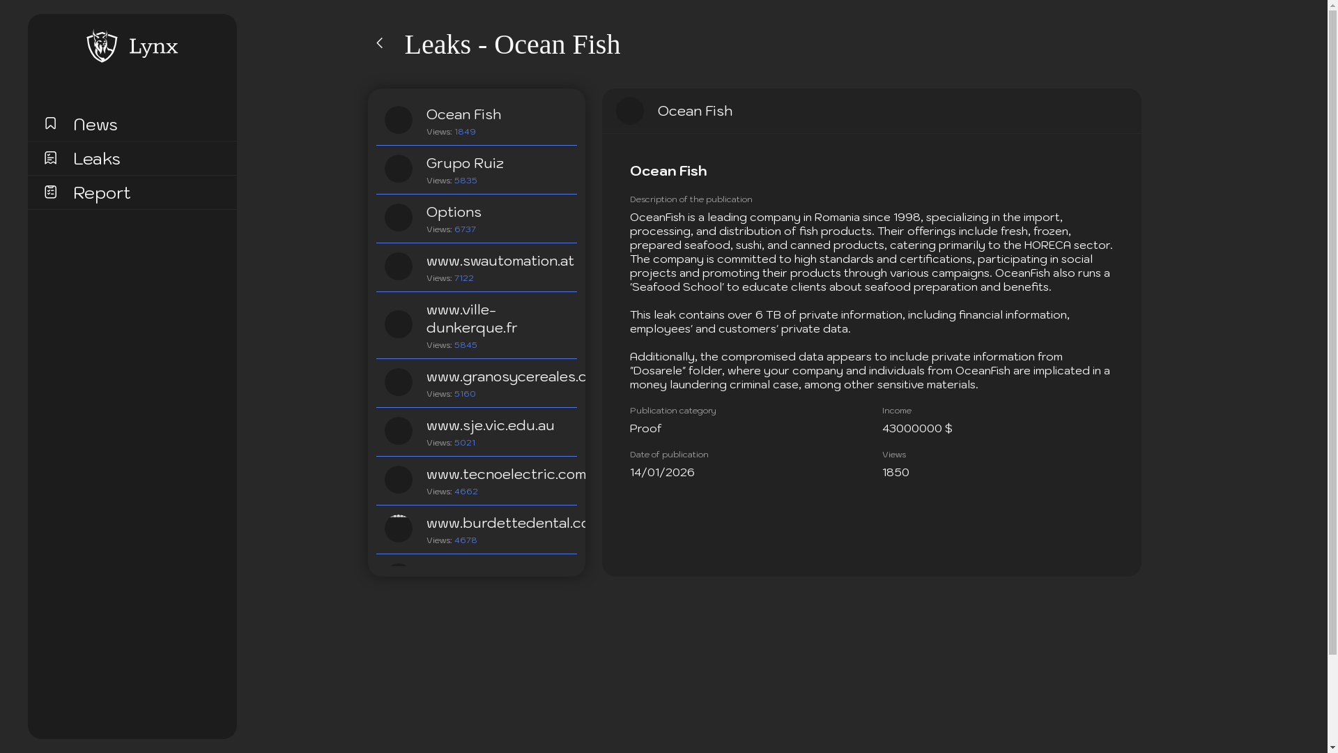 Screenshot del ataque