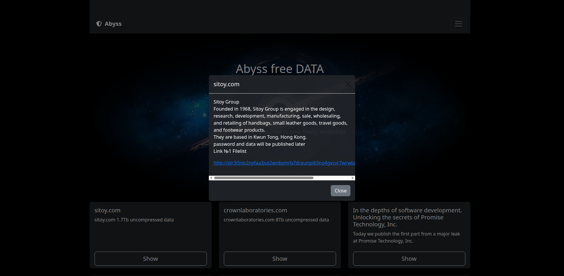 Screenshot del ataque