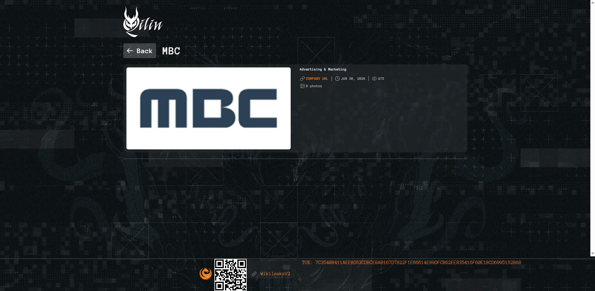 Screenshot del ataque