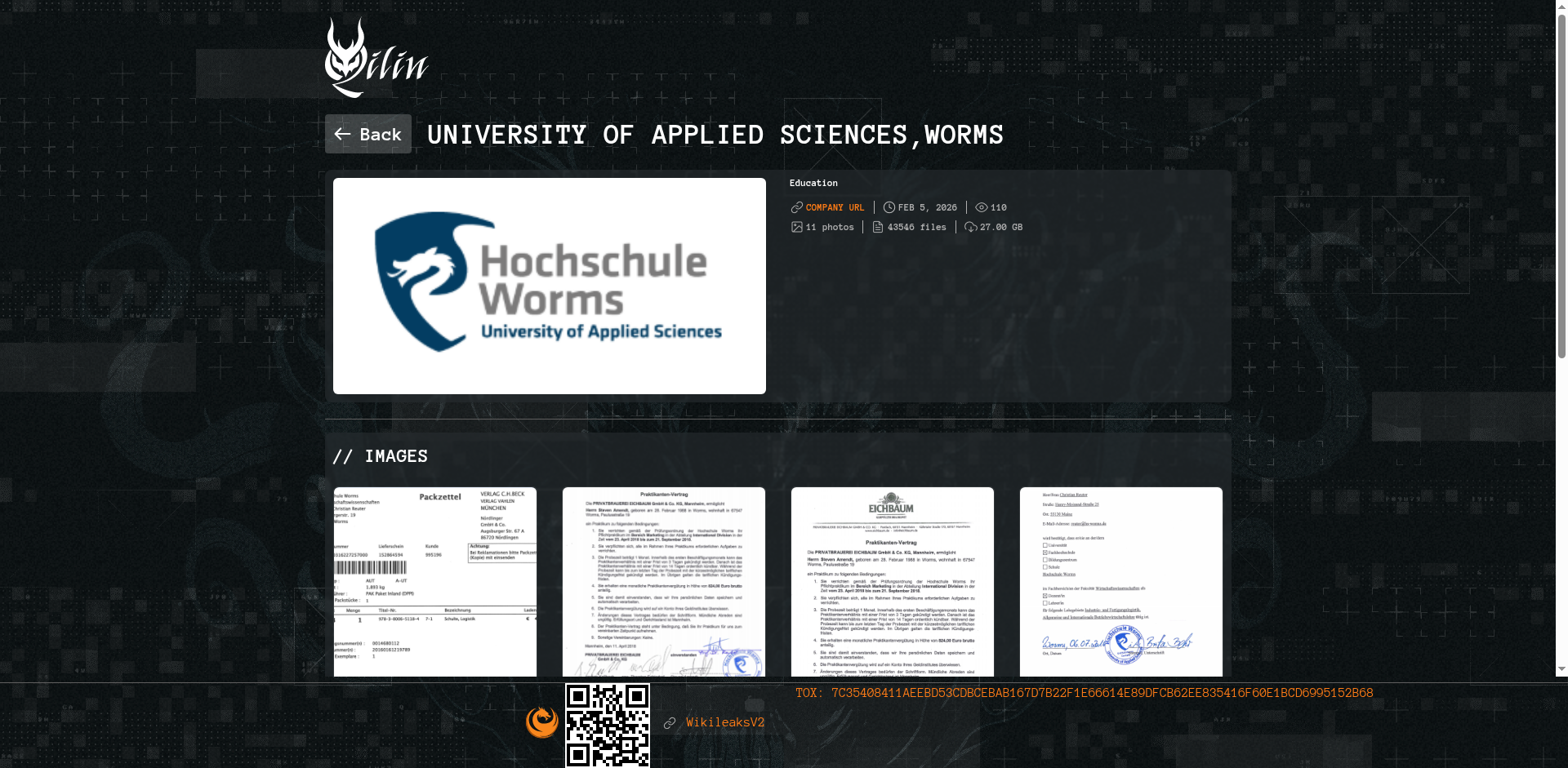 Screenshot del ataque