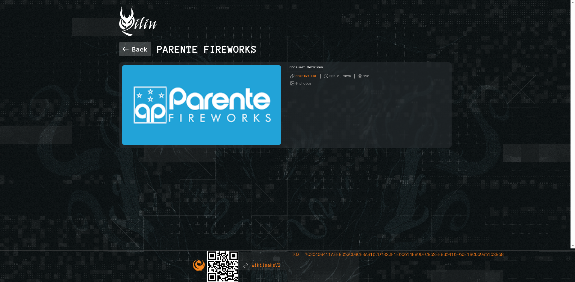 Screenshot del ataque