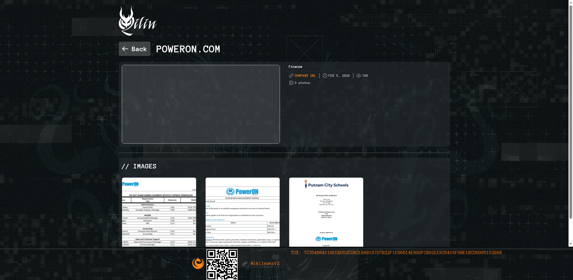 Screenshot del ataque