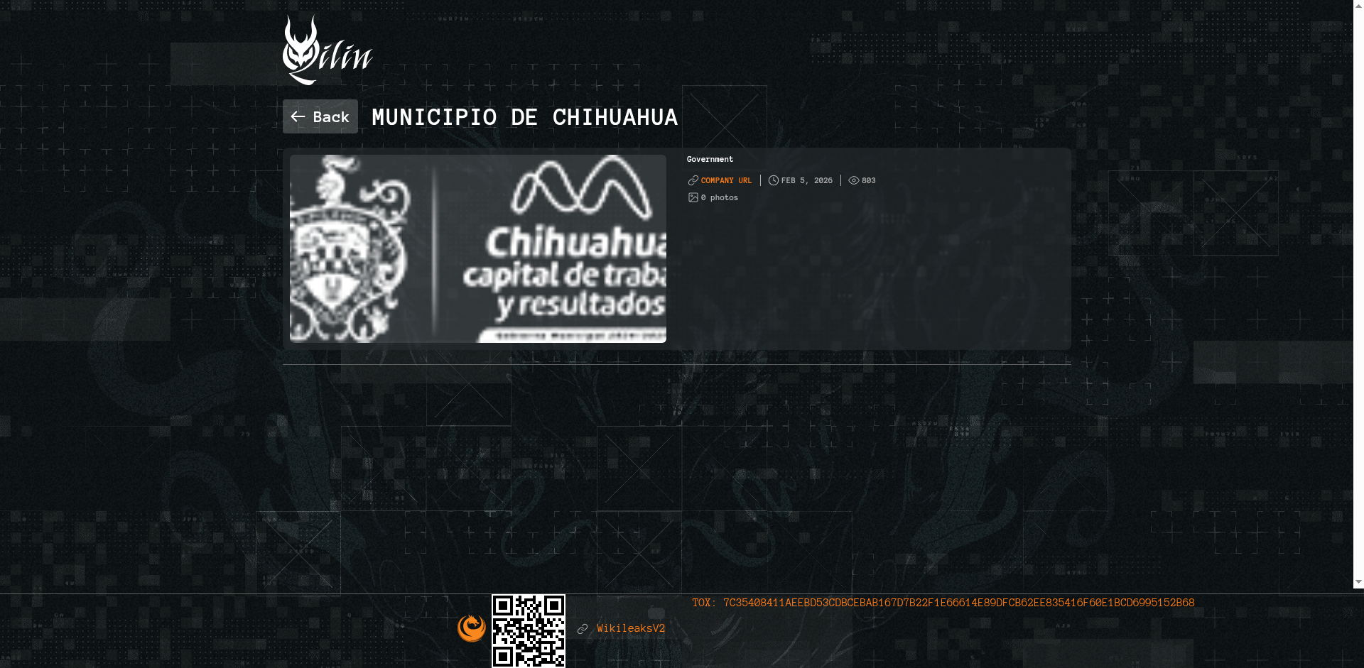 Screenshot del ataque