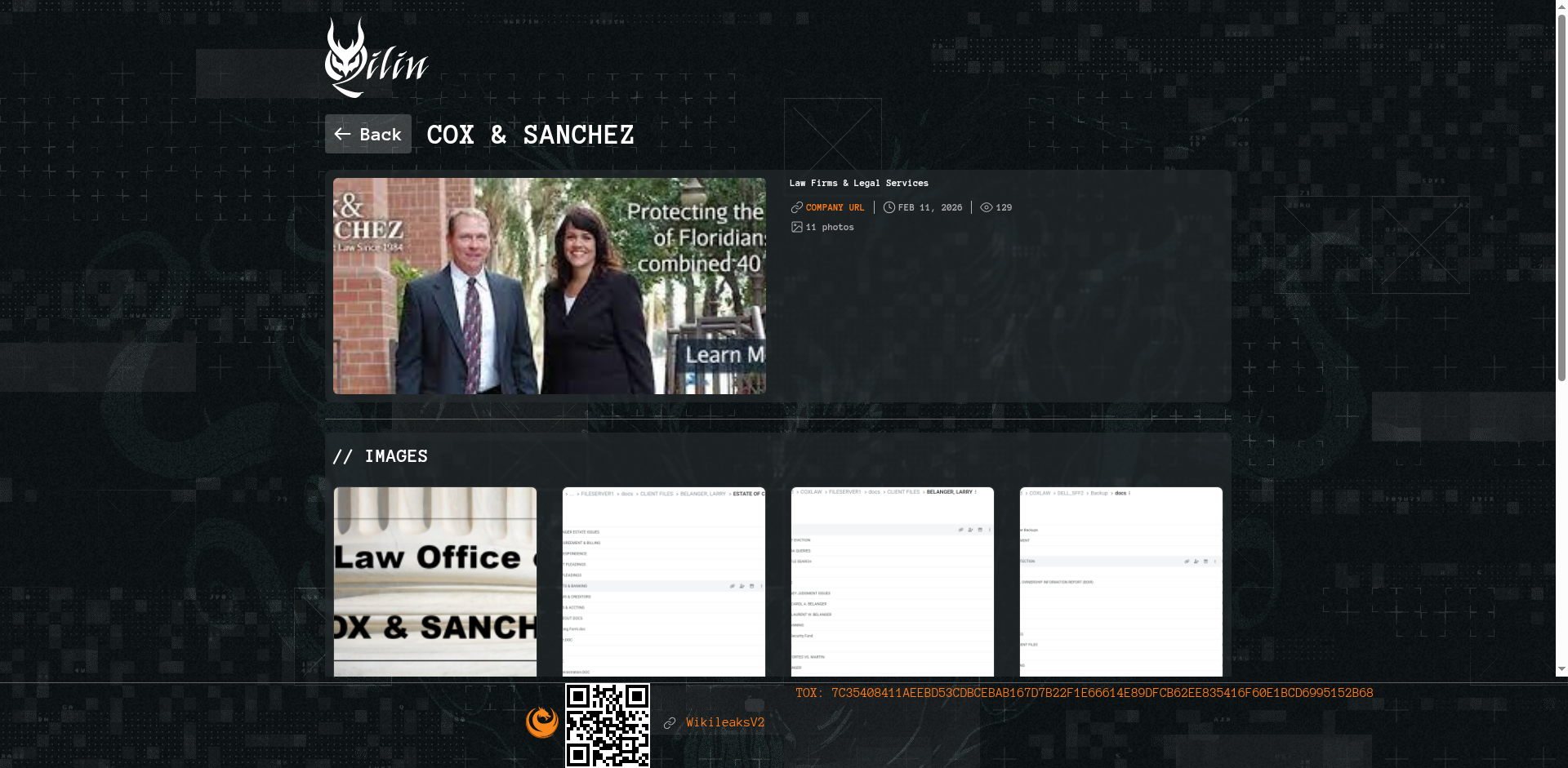 Screenshot del ataque