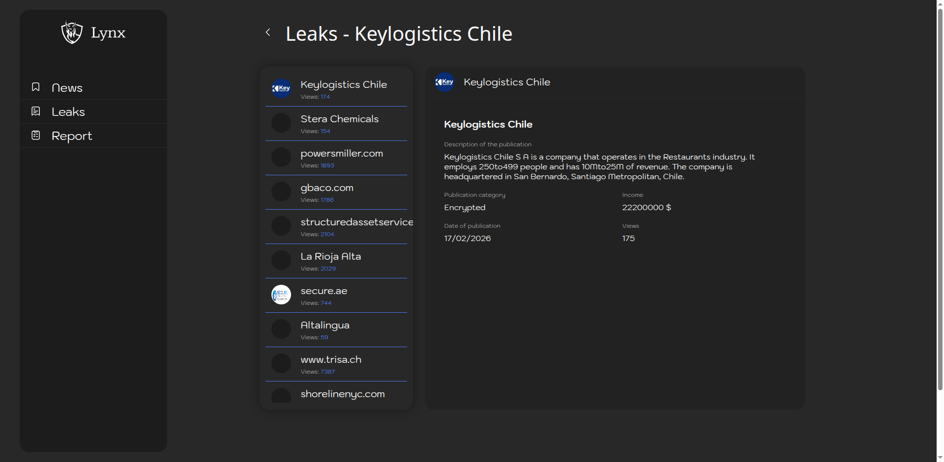 Screenshot del ataque